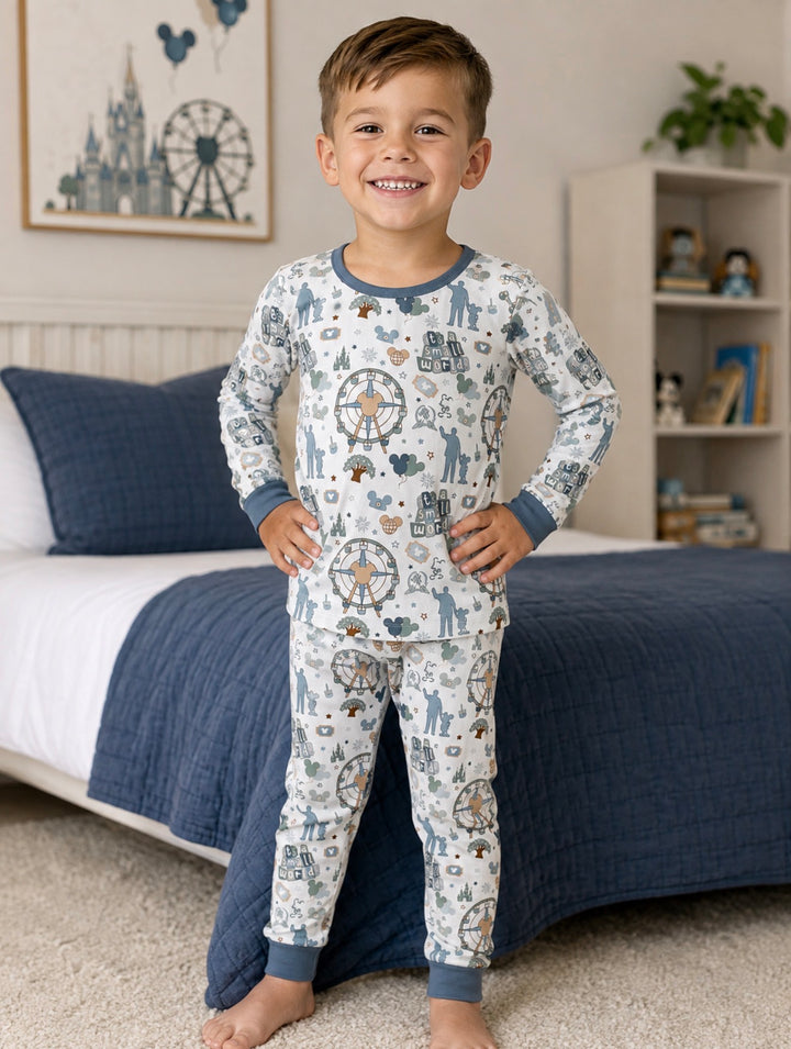 Bamboo MAIN STREET MEMORIES Two Piece Long Sleeve/Pant Set