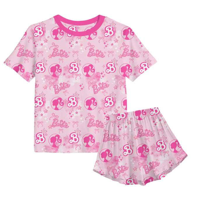 Bamboo DREAM GIRL ERA KIDS RELAXED RUFFLE SHORT SET