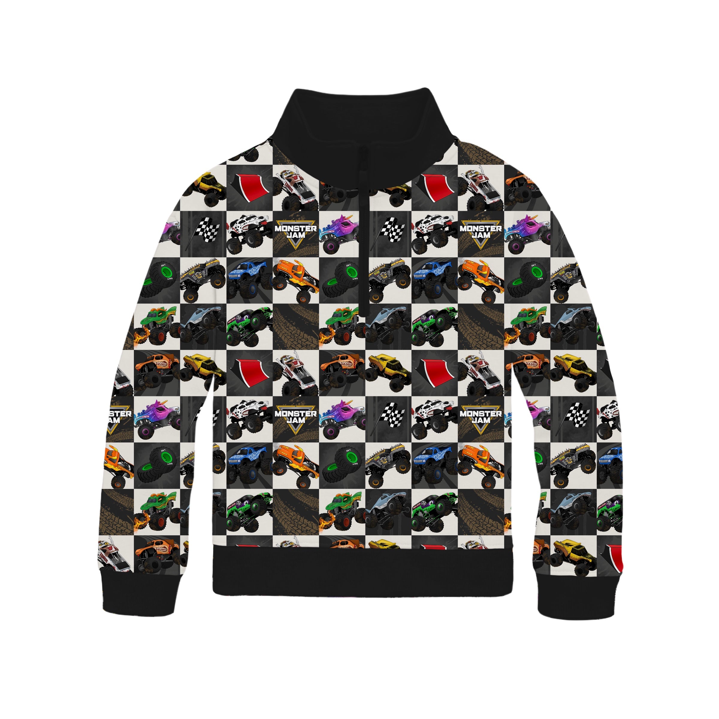 Preorder Bamboo COTTON SPANDEX WHEELIE BIG ENERGY QUARTER ZIP SHIP DATE OCTOBER 2026 (NO FLEECE)