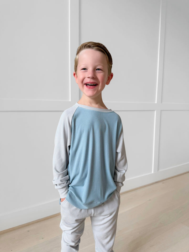 Bamboo RIBBED COASTAL CLOUD crewneck