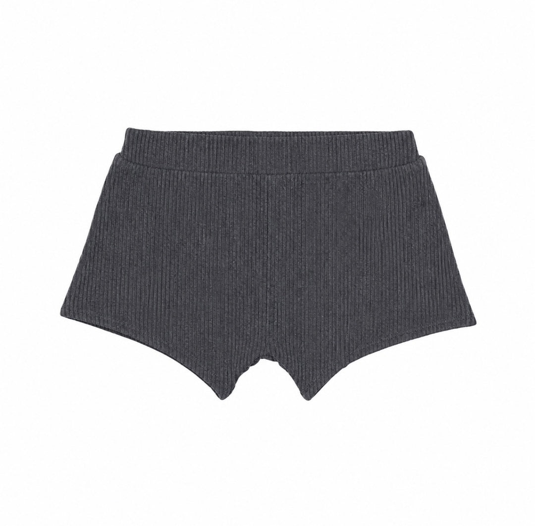 BAMBOO RIBBED GRAPHITE BOYS BRIEFS