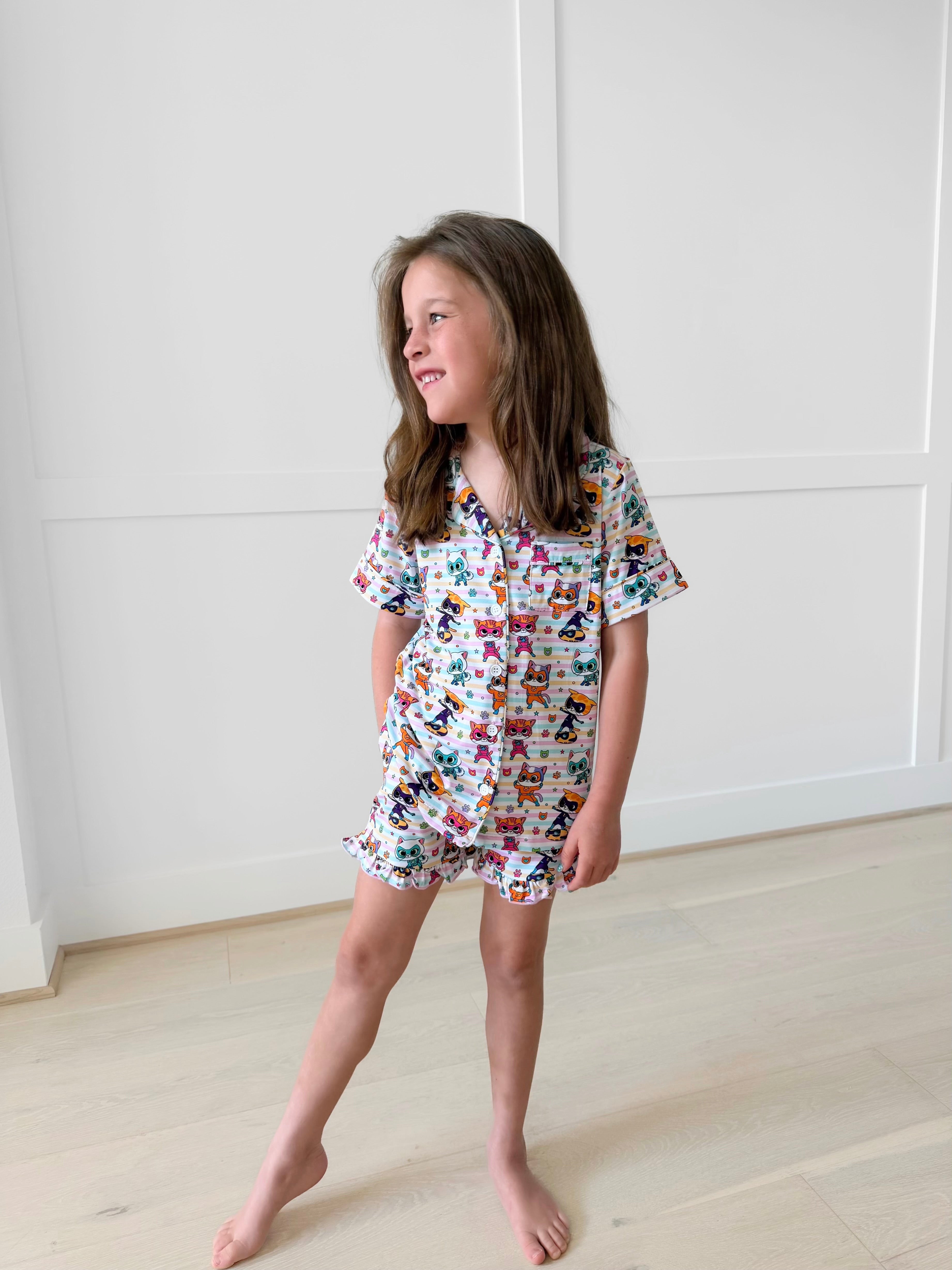 Bamboo PAWS UP KIDS SHORT RUFFLE FORMAL Set