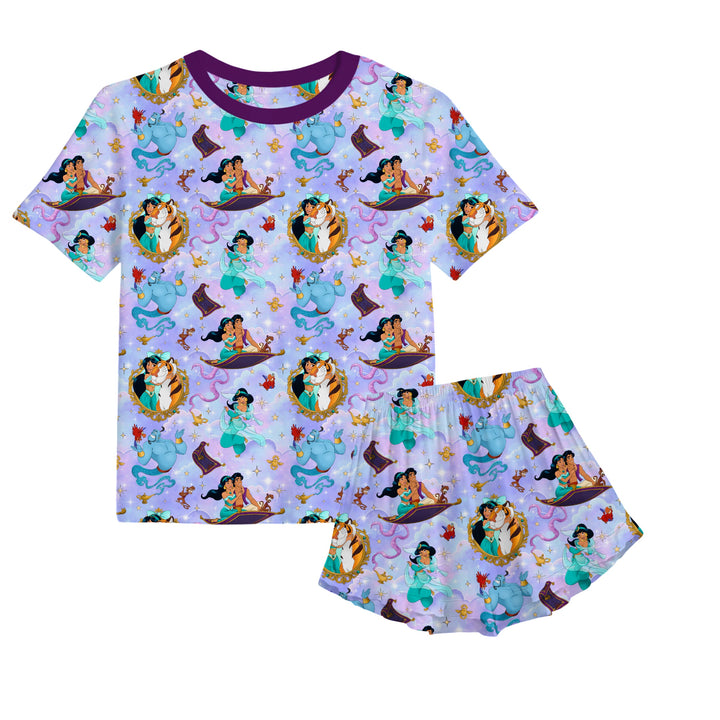 Bamboo STARDUST SANDS KIDS RELAXED RUFFLE SHORT SET