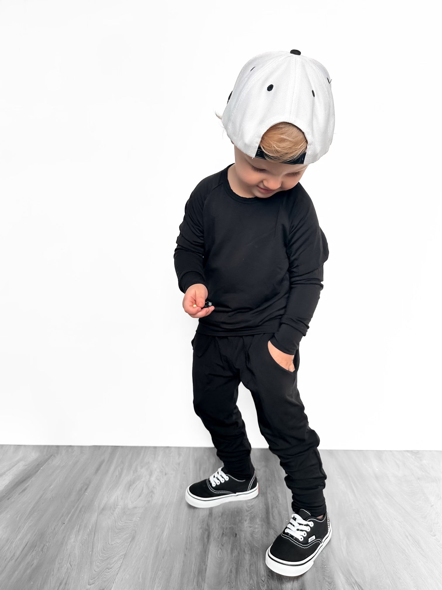 Bamboo French Terry Onyx Kids Jogger Set