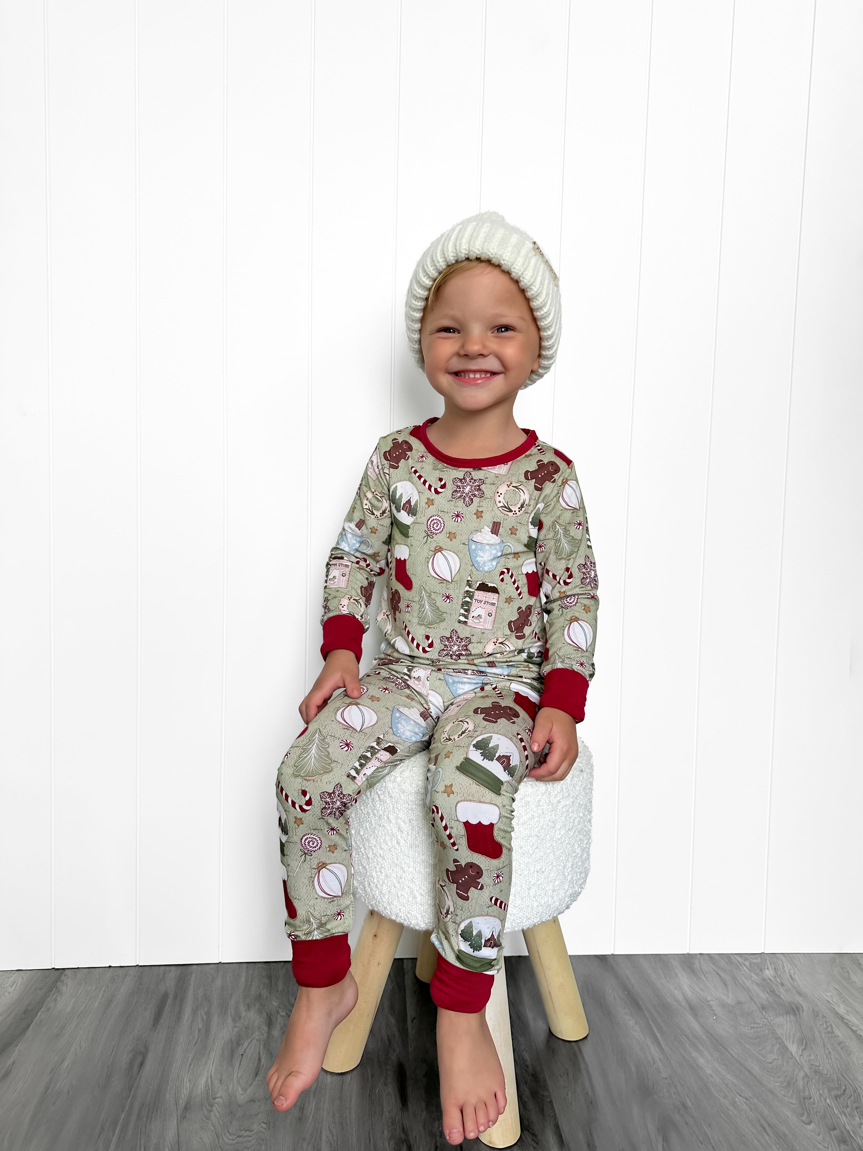 Bamboo Santa’s Sweets Two Piece Long Sleeve/Pant Set