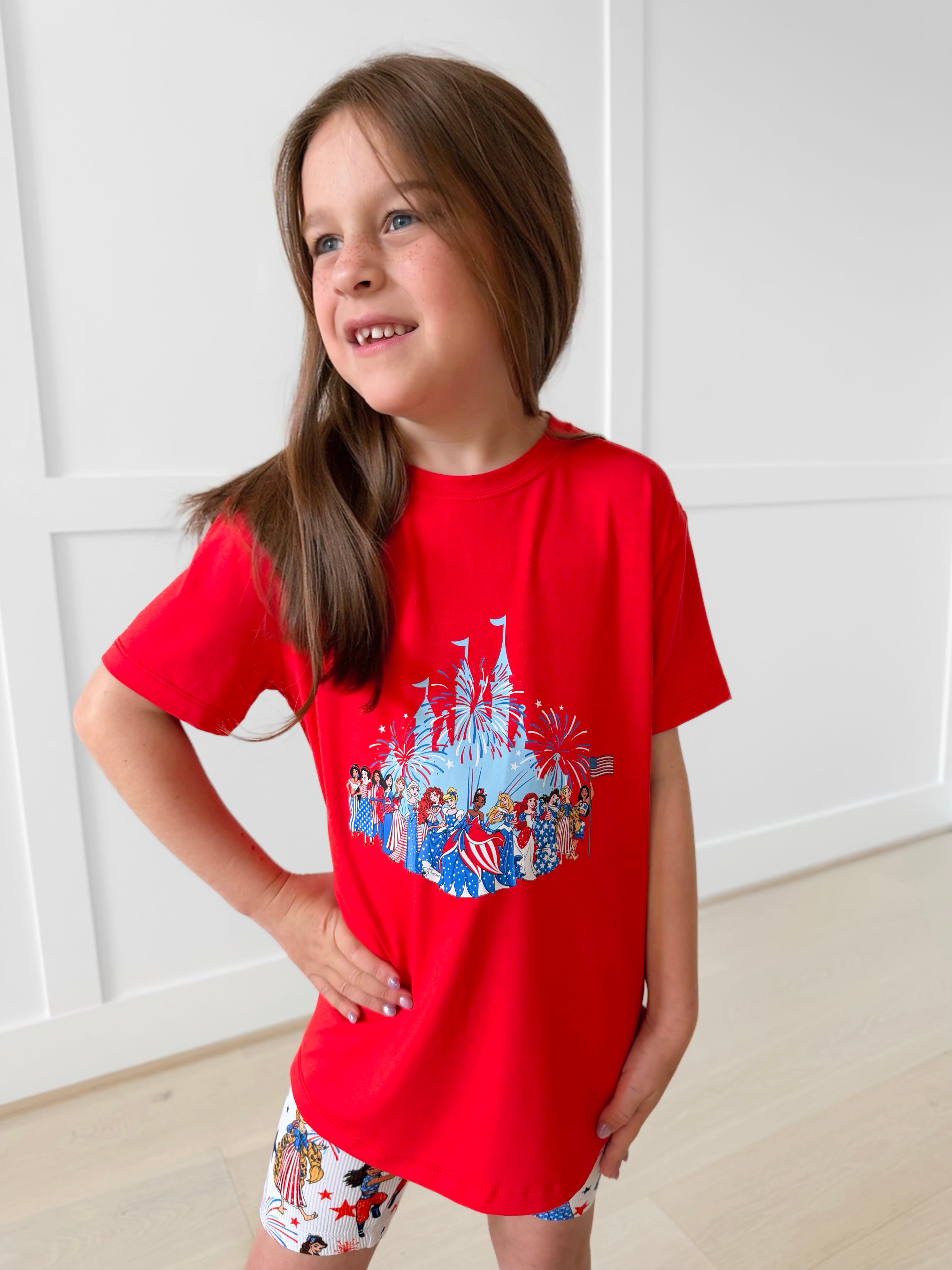 Bamboo STAR SPANGLED ROYALTY KIDS GRAPHIC TEE
