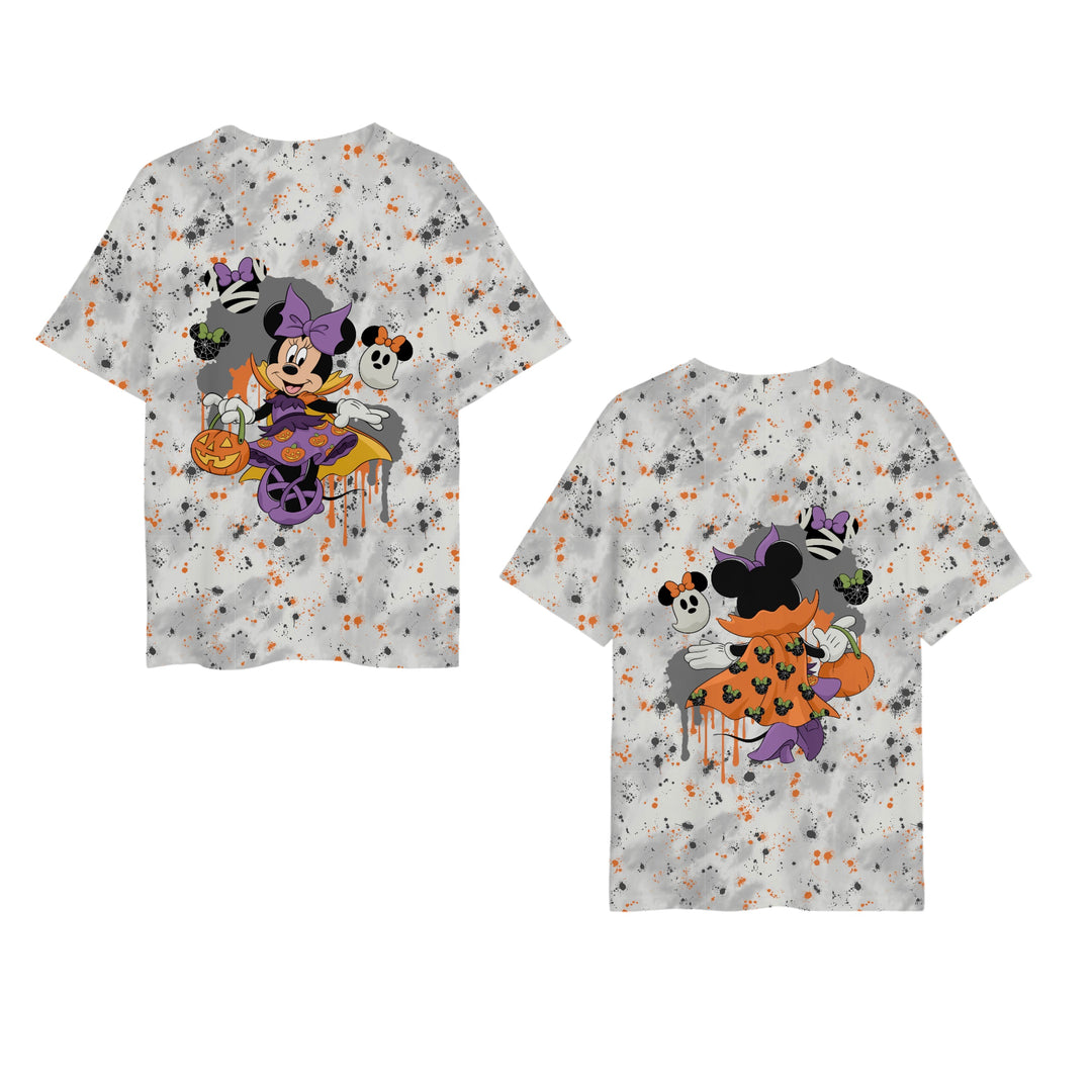 Bamboo MIDNIGHT ON MAIN GRAPHIC ADULT TEE (GIRL FRONT &amp; BACK) SHIRT