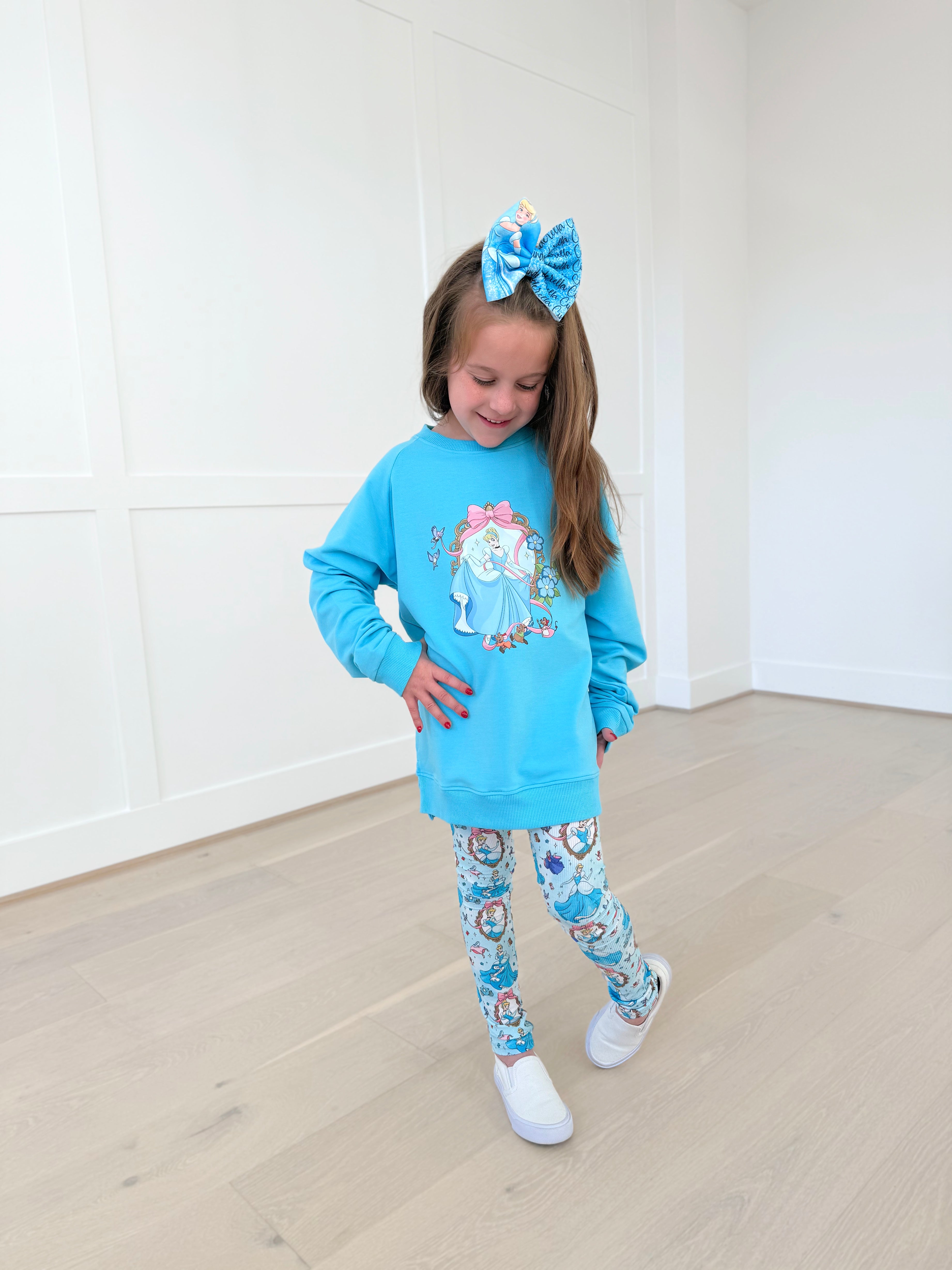 Bamboo COTTON SPANDEX RAGS TO ROYALTY kids SUB crewneck (FRONT & BACK)