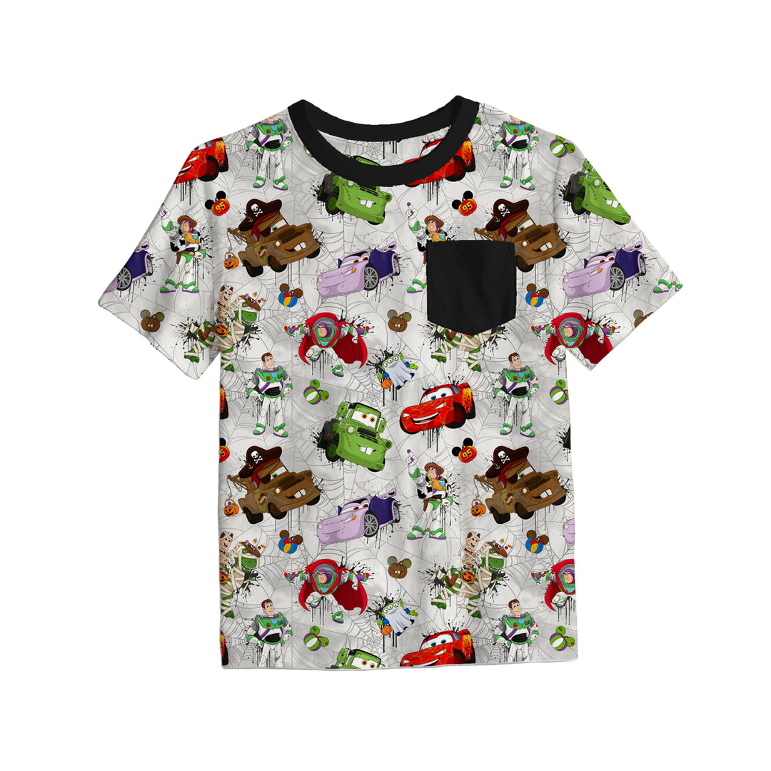 Bamboo A SPOOKY STORY FULL PRINT POCKET TEE