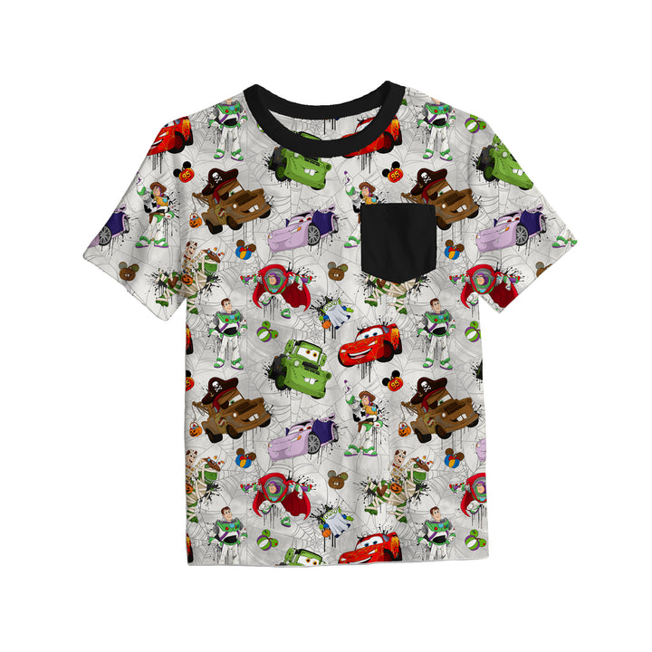 Bamboo A SPOOKY STORY FULL PRINT POCKET TEE