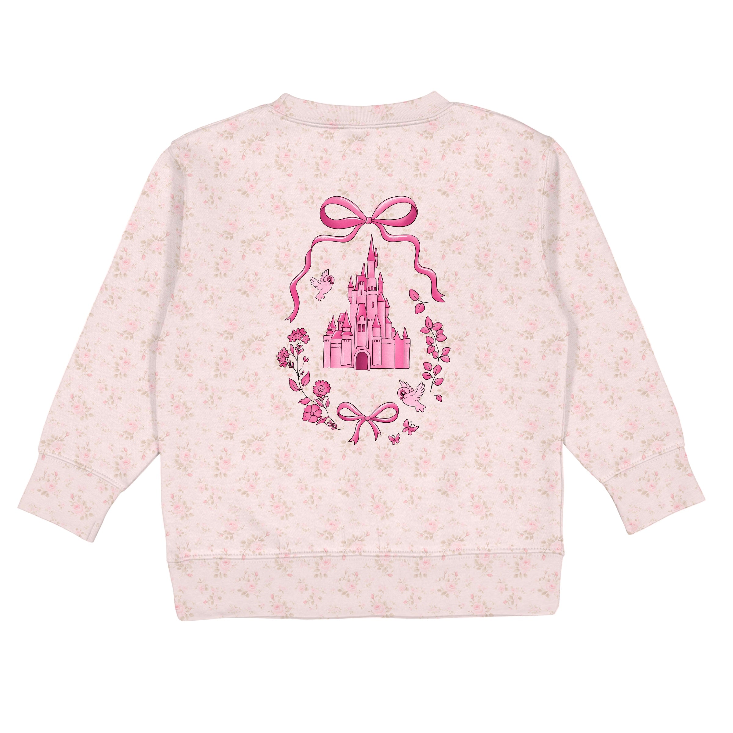 Bamboo COTTON SPANDEX BRIAR ROSE kids SUB crewneck (FRONT & BACK IMAGES)