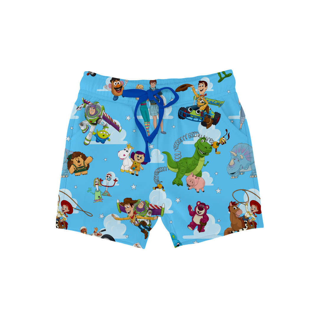 Bamboo COTTON SPANDEX THE ADVENTURE CONTINUES Relaxed Shorts