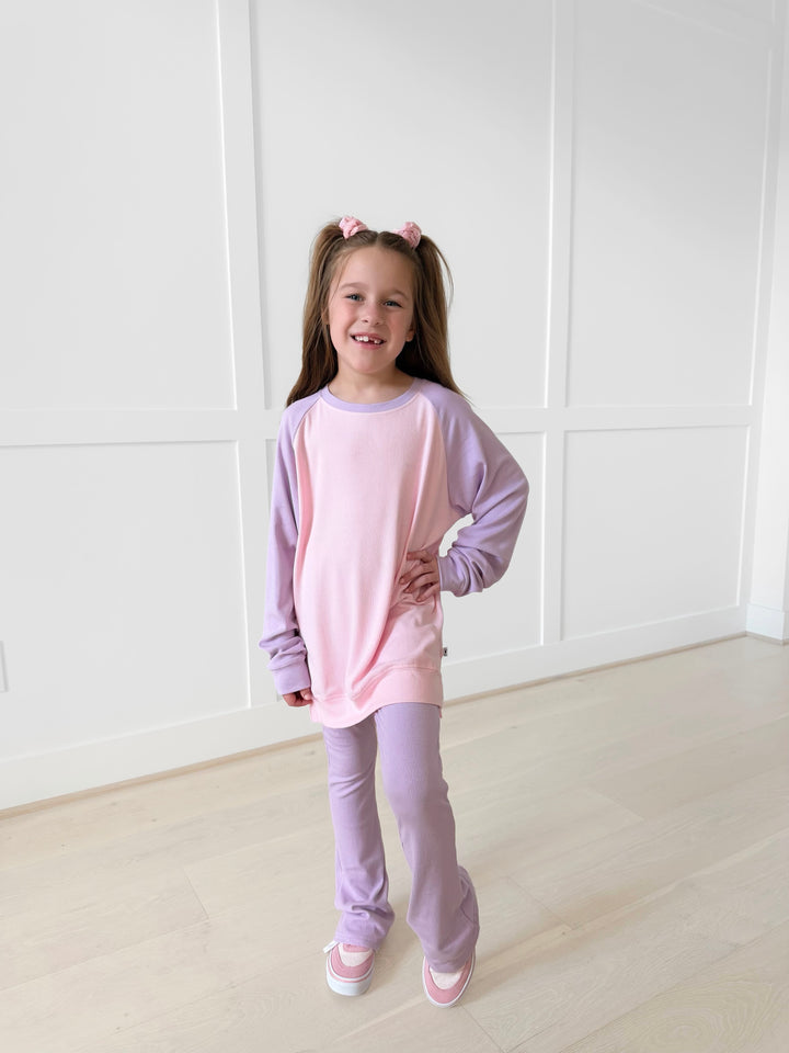 Bamboo RIBBED SWEETHEART SPARK crewneck