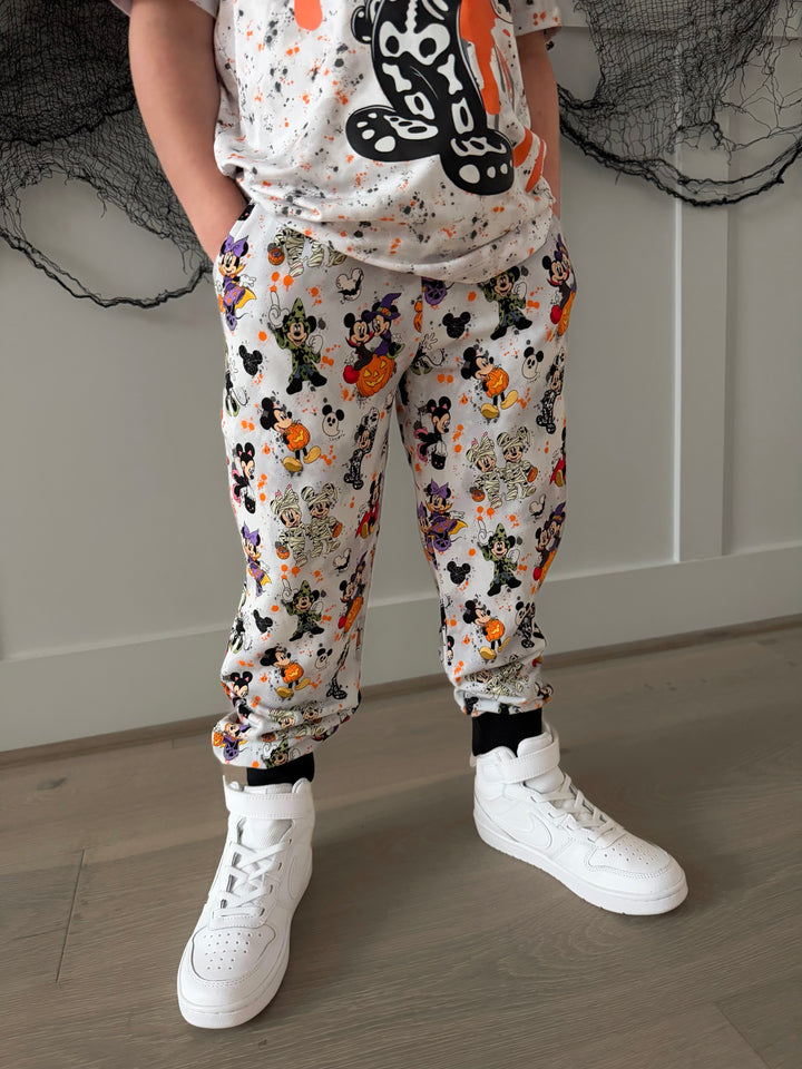 BAMBOO BAMBOO COTTON SPANDEX MIDNIGHT ON MAIN KIDS JOGGERS (NO FLEECE)
