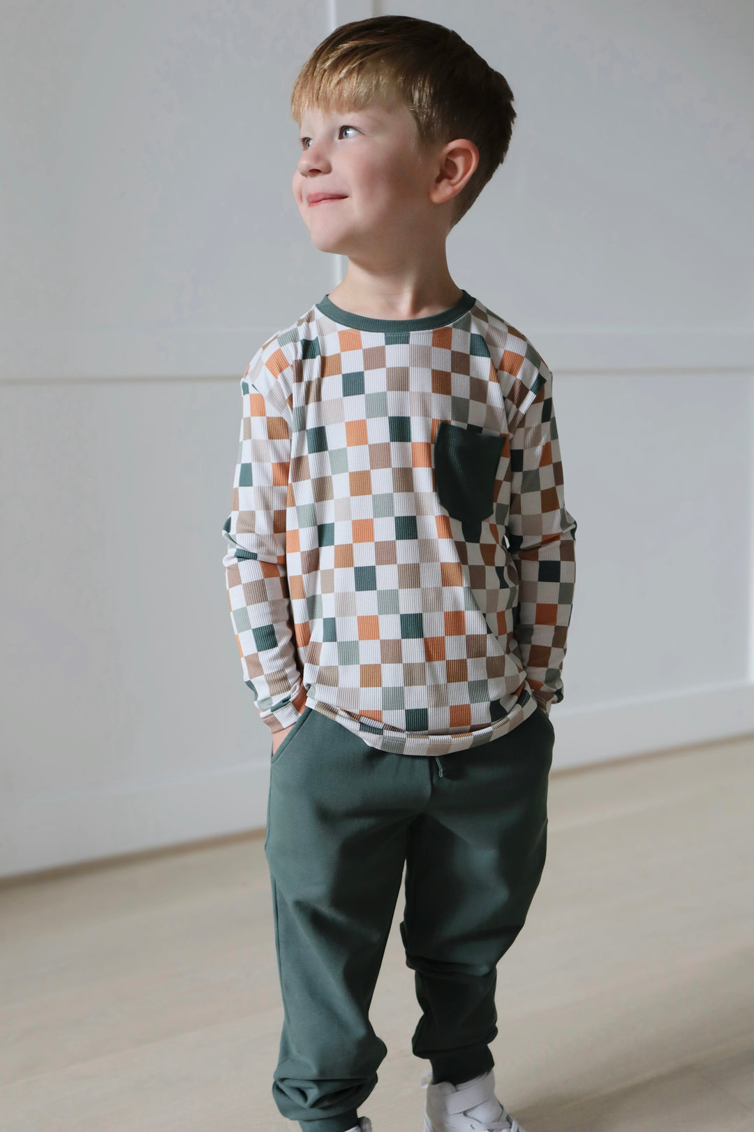 Bamboo FIRESIDE LONG SLEEVE PRINTED TEE