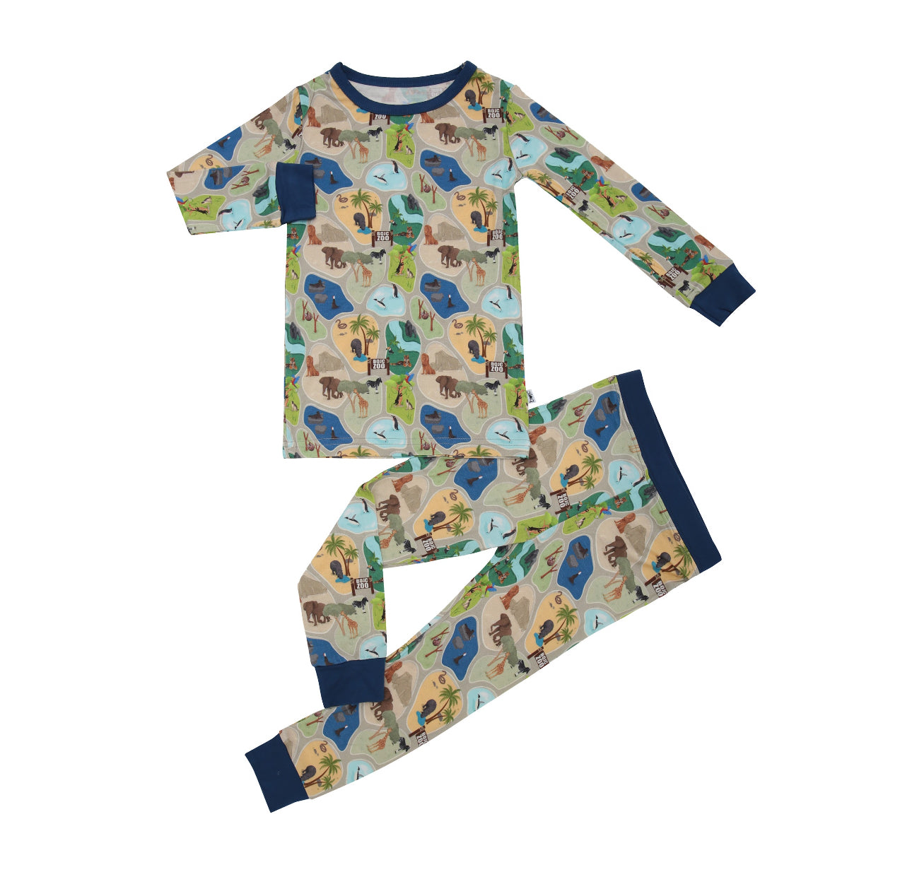 Bamboo Wild About Zoo Long Sleeve Two Piece Set *read description*