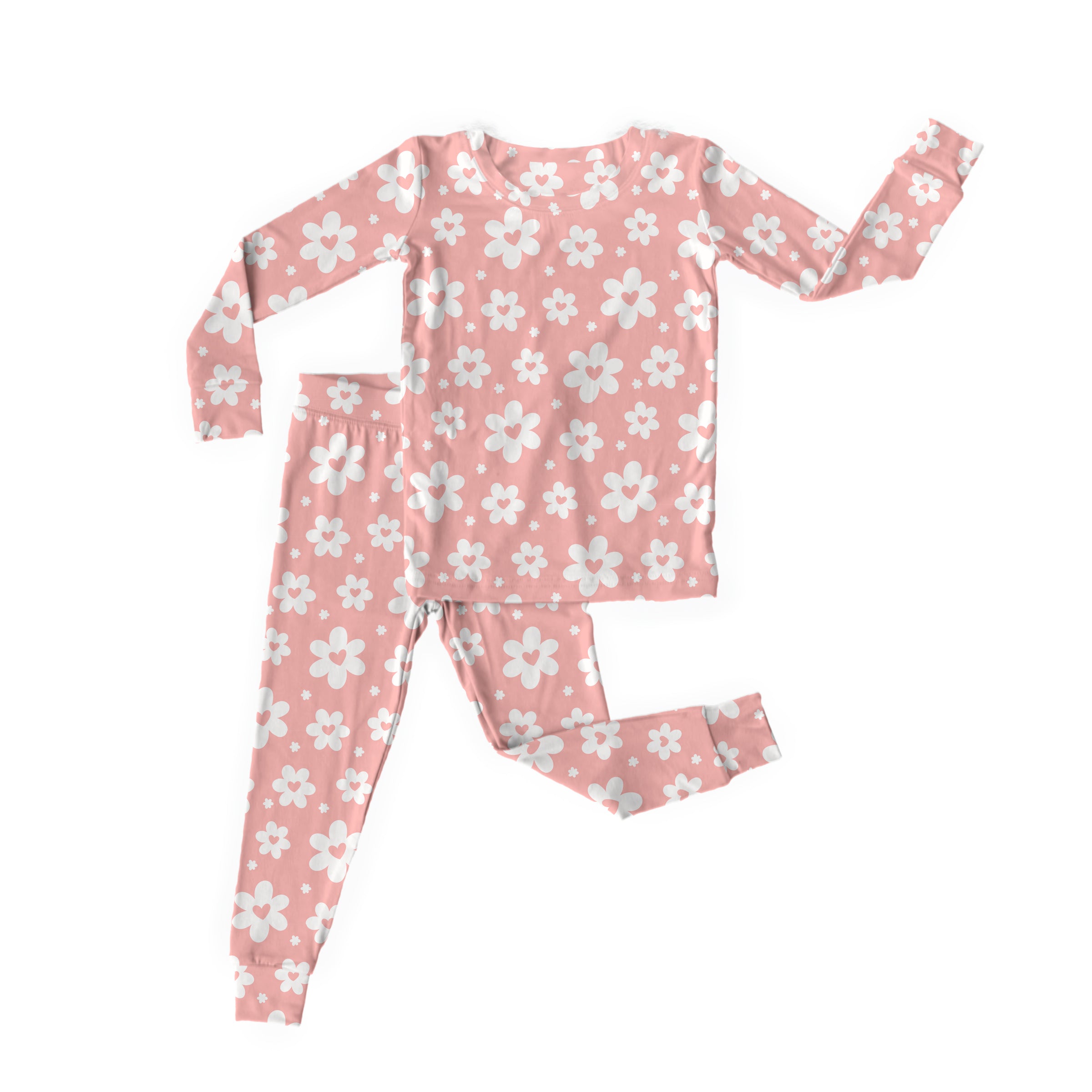 Bamboo LOVE IN PETALS Two Piece Long Sleeve/Pant Set