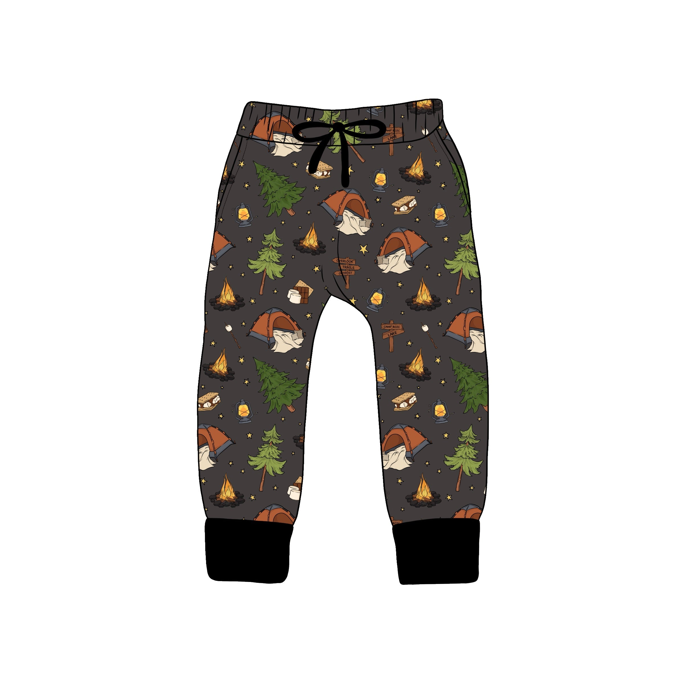 PREORDER BAMBOO French Terry CAMP BOJC KIDS JOGGERS SHIP DATE AUGUST 2025