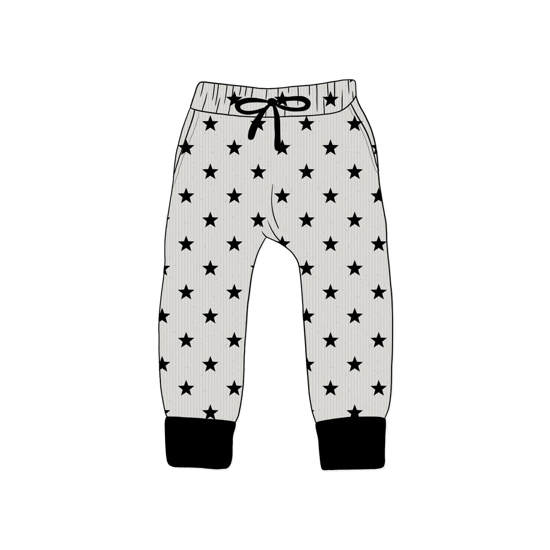 BAMBOO RIBBED SHOOT FOR THE STARS KIDS JOGGERS