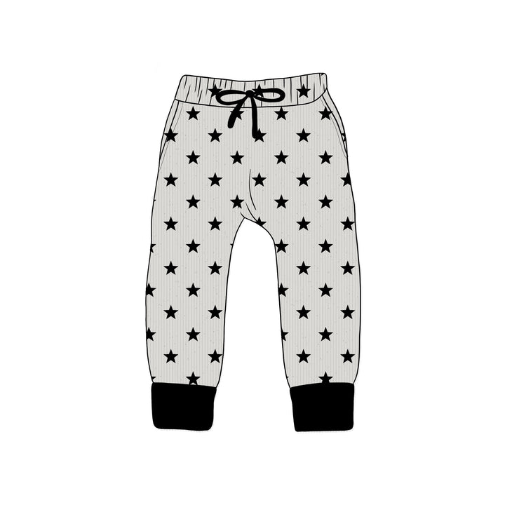 BAMBOO RIBBED SHOOT FOR THE STARS KIDS JOGGERS
