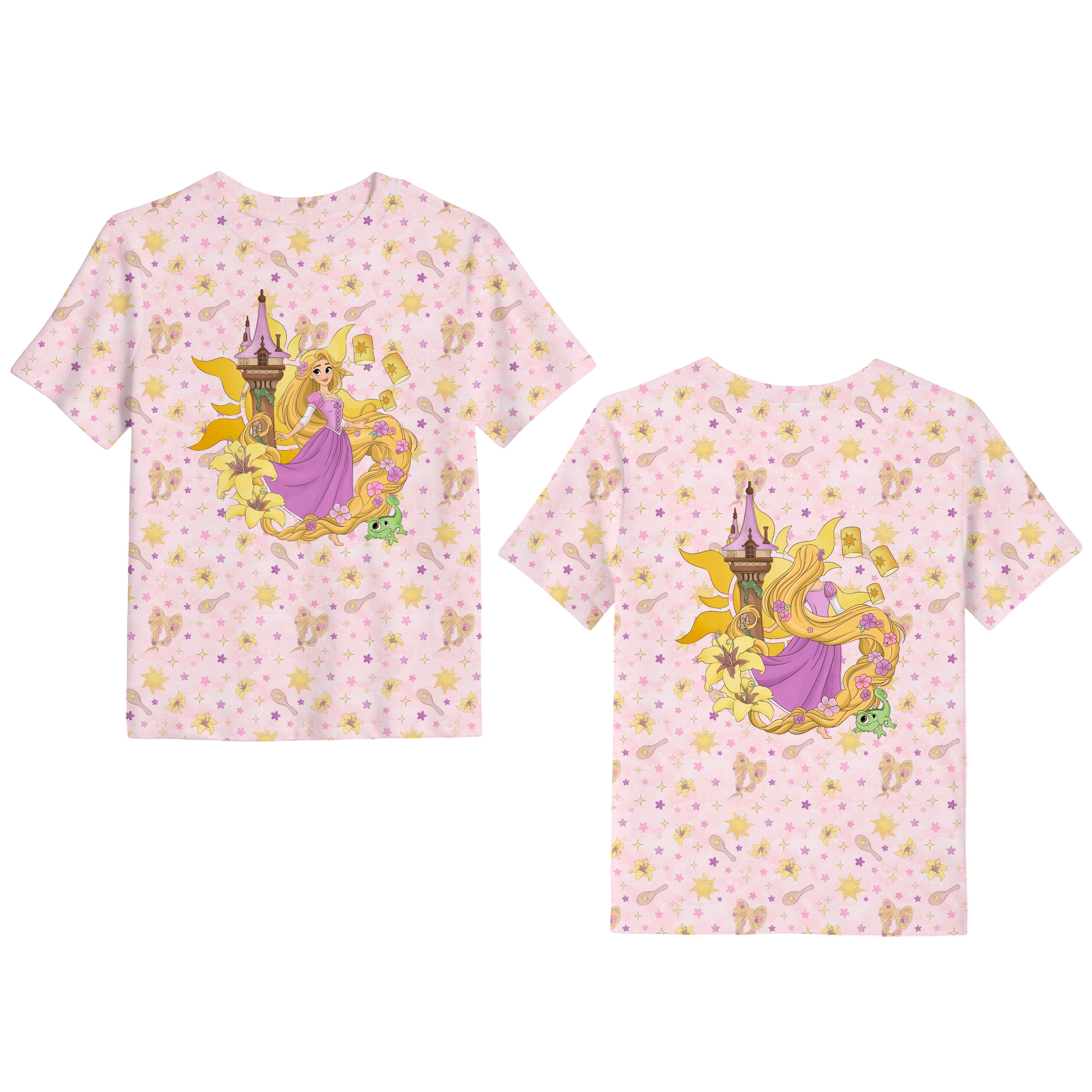 Bamboo ENCHANTED LOCKS KIDS GRAPHIC FRONT & BACK TEE