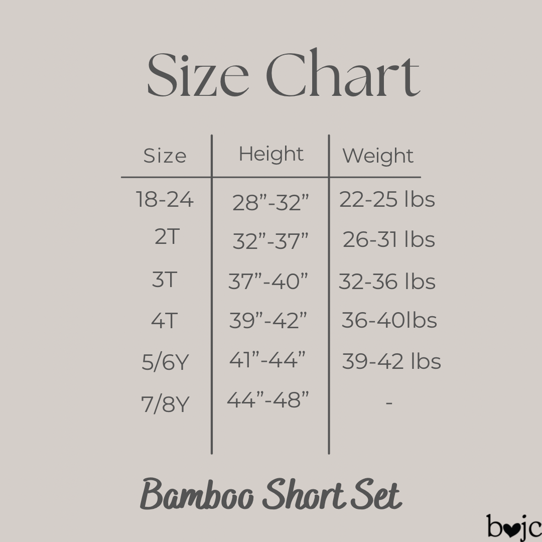 Bamboo Animation Summer Short Sleeve Short Set