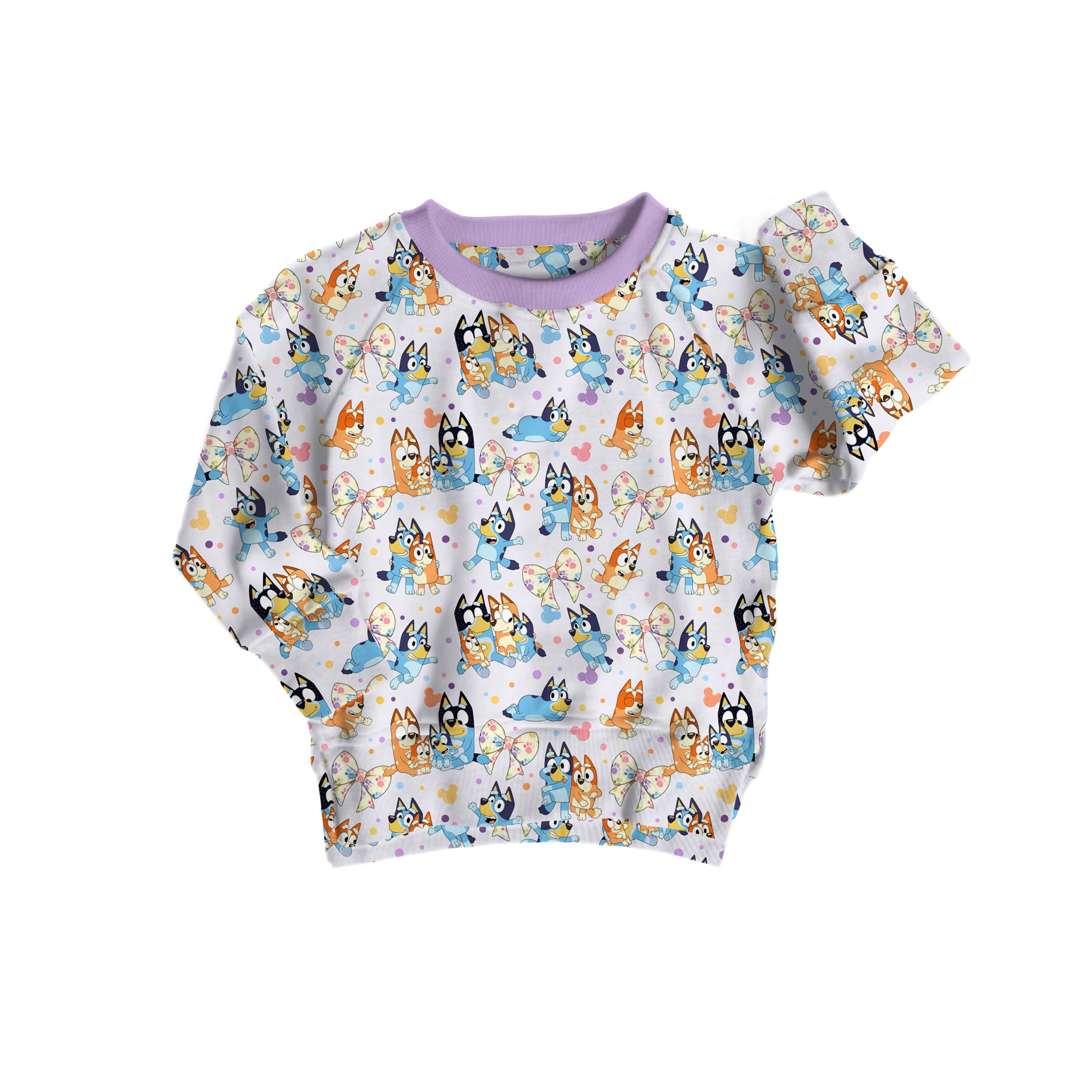 Bamboo BLEND CHEEKY PUPS kids crewneck