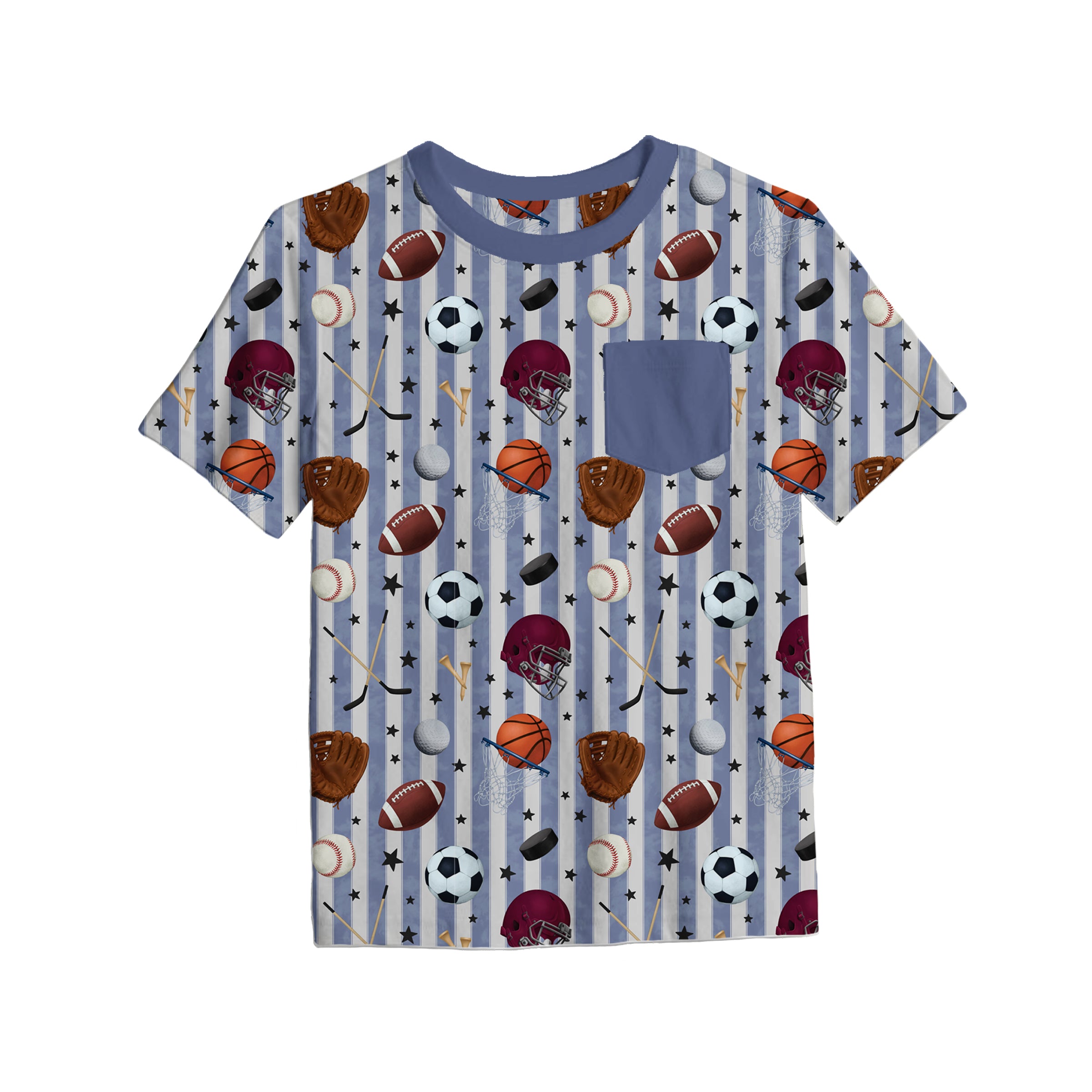 Bamboo GAME ON KIDS POCKET TEE