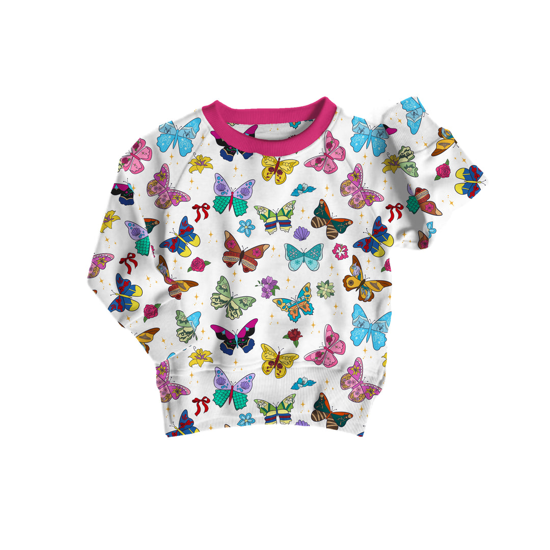 Bamboo COTTON SPANDEX ENCHANTED WINGS kids CREWNECK (NO FLEECE)