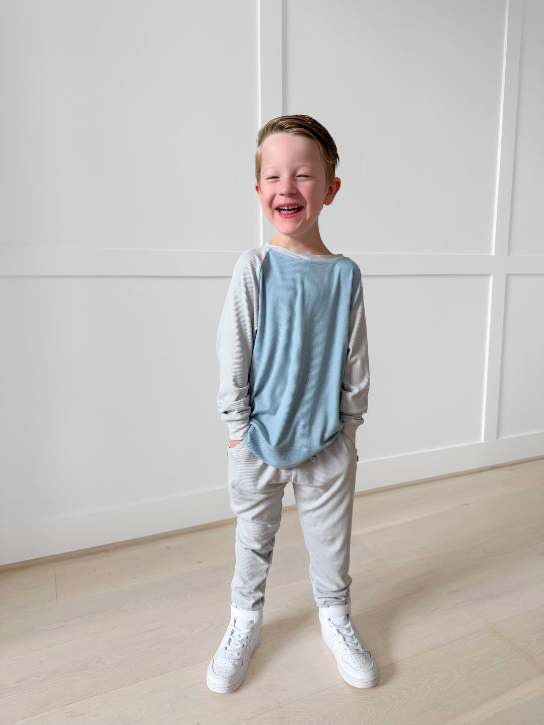 Bamboo RIBBED COASTAL CLOUD crewneck