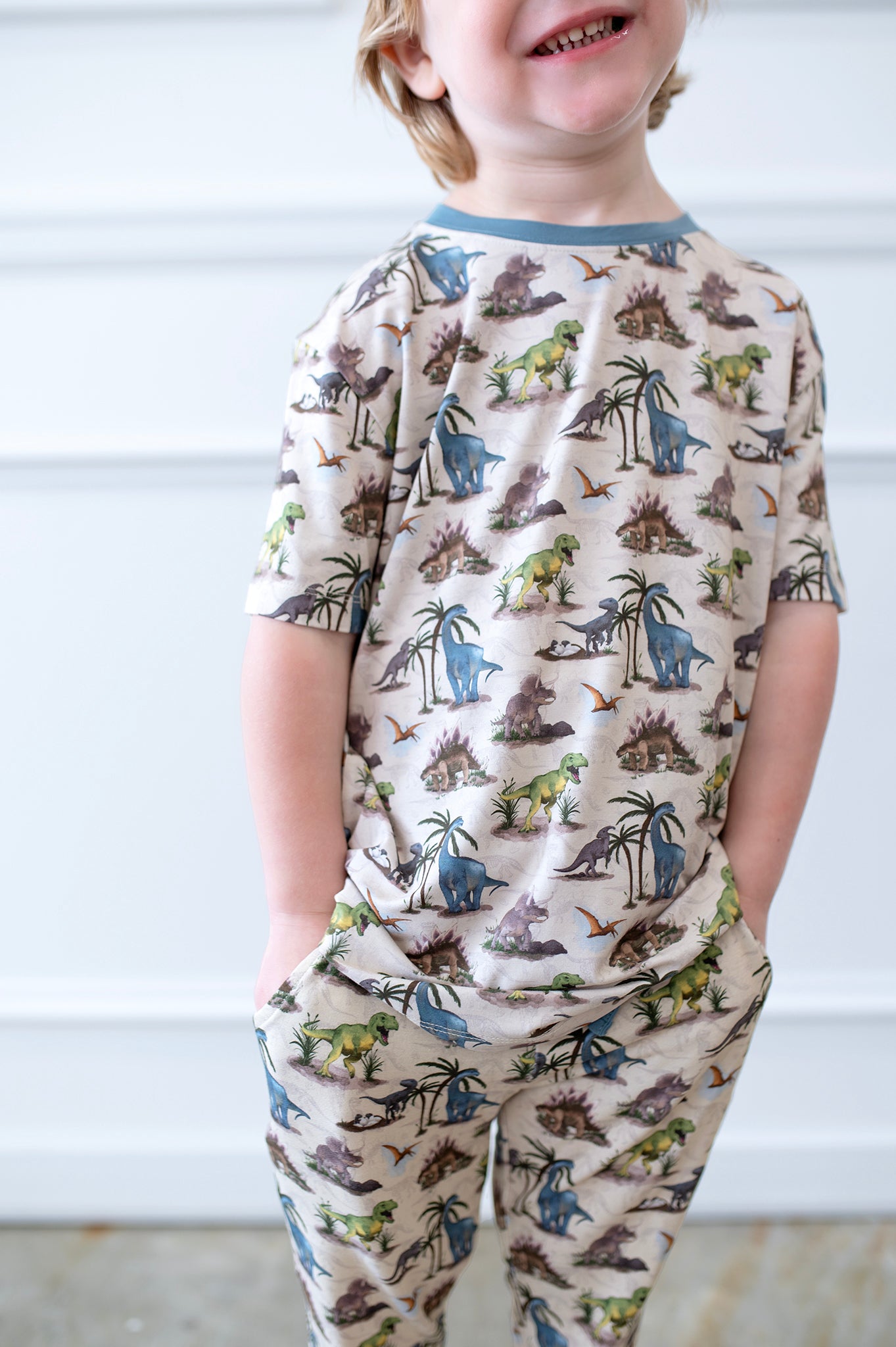Bamboo ROARING RAPTORS KIDS TEE