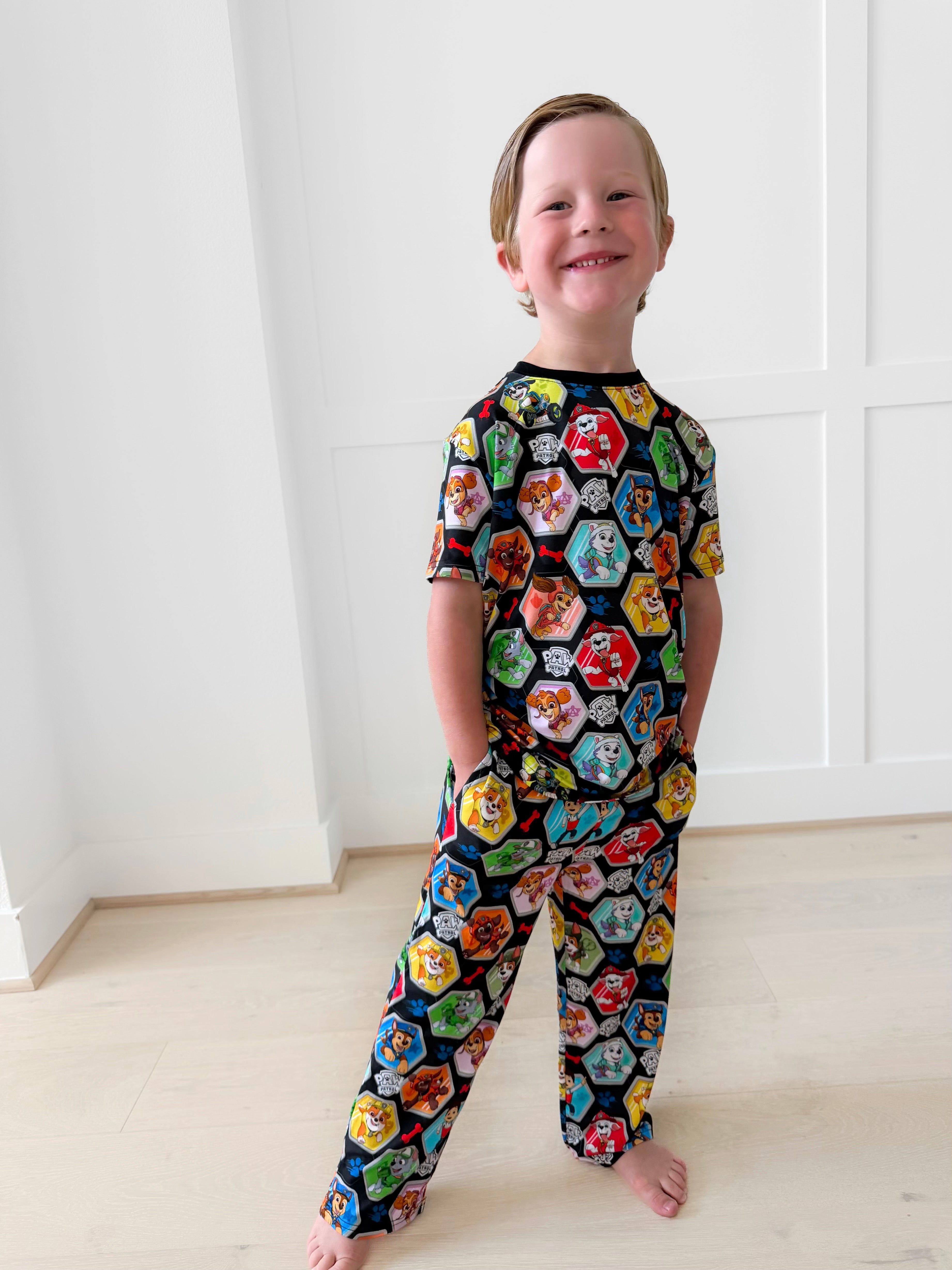Bamboo PUPS ON PATROL KIDS RELAXED PANT Set
