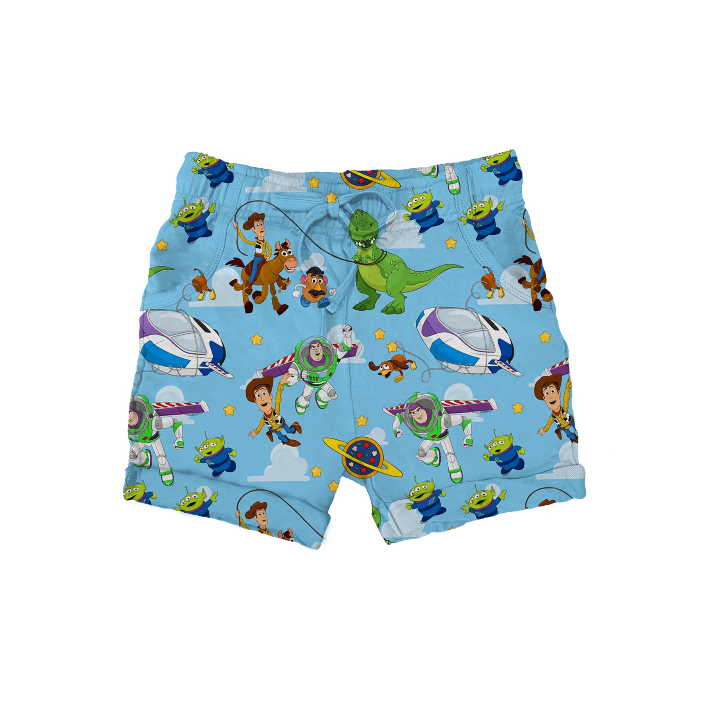 PREORDER Bamboo French Terry STARS TO THE WILD WEST Relaxed Shorts Ship NOVEMBER 2025