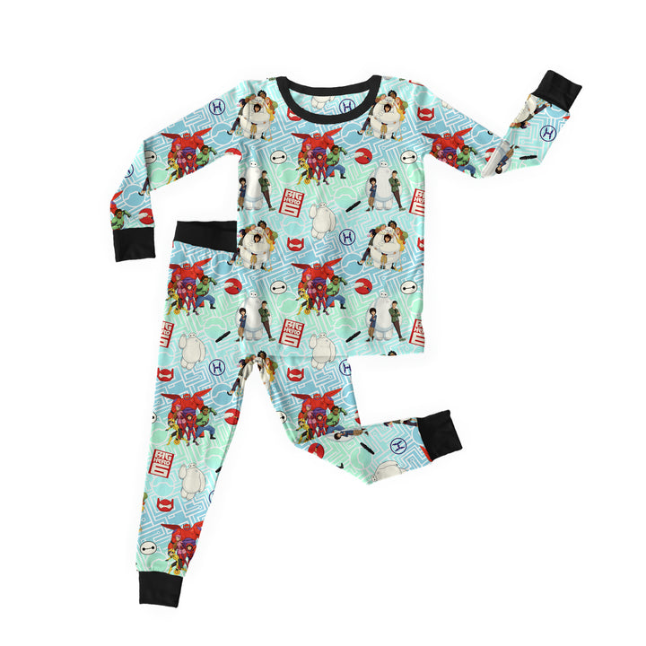 Bamboo HUGGABLE HERO Two Piece Long Sleeve/Pant Set