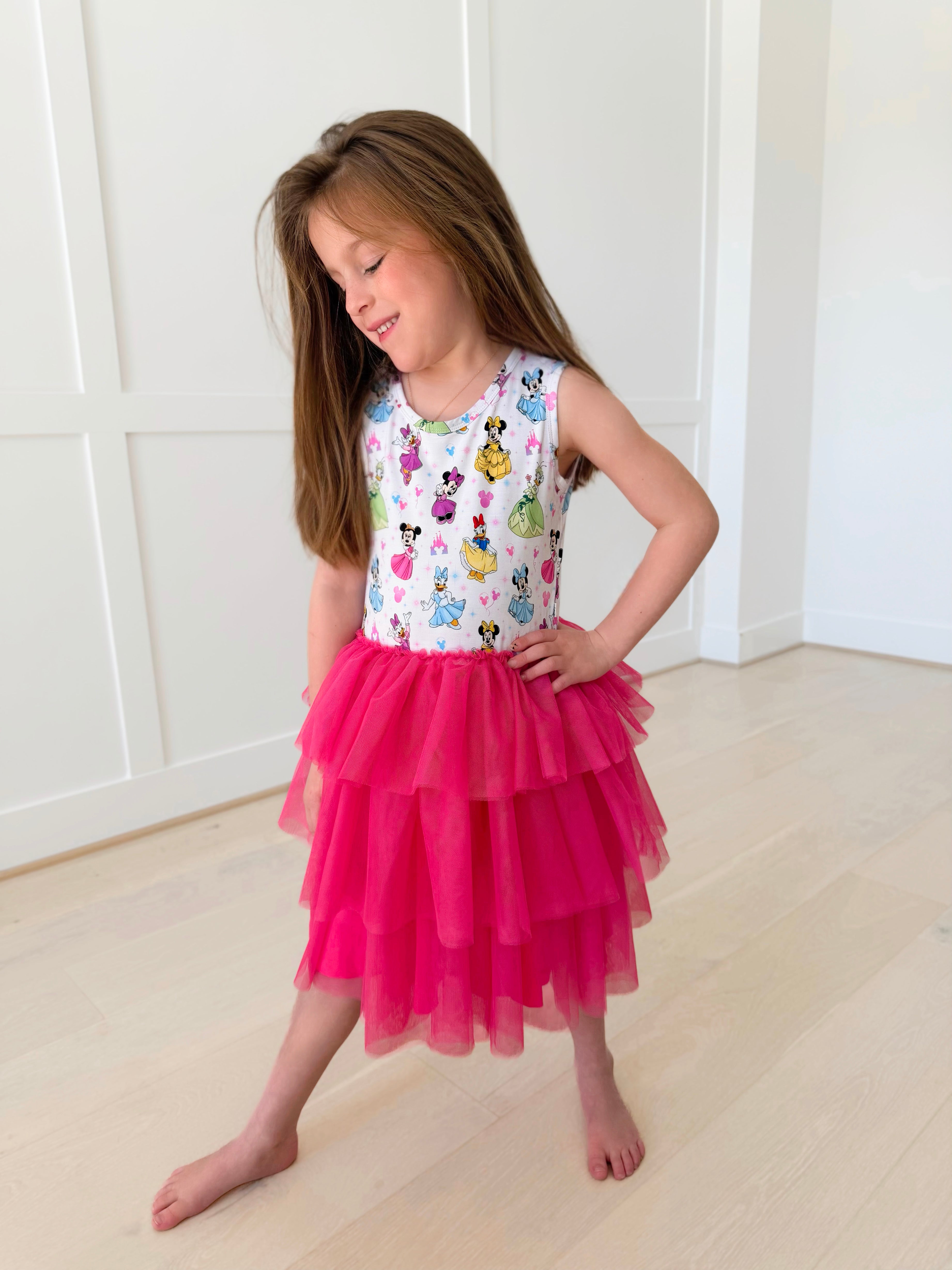 Bamboo HAPPILY EVER BESTIES TANK TULLE Twirl Dress