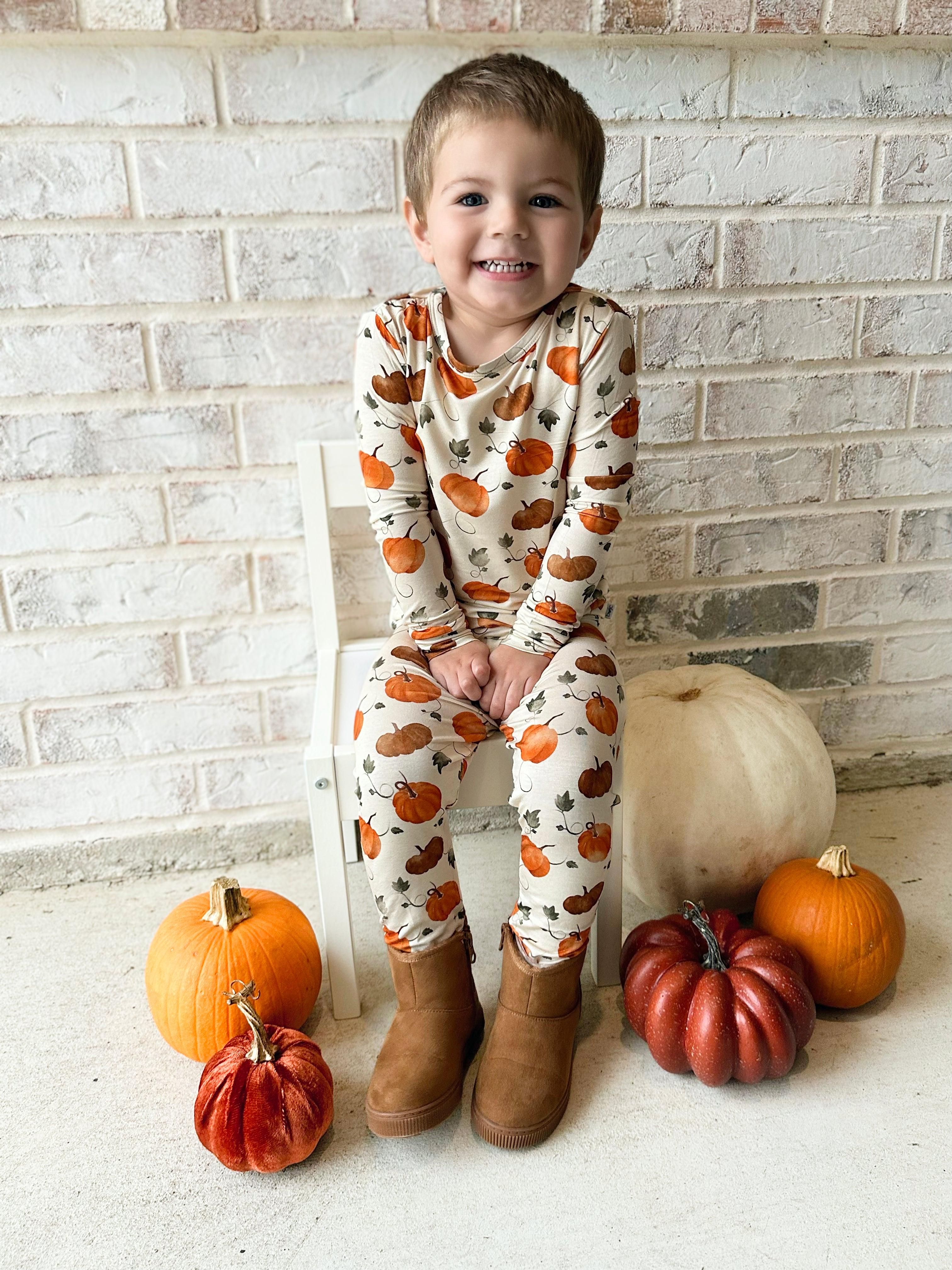 Bamboo Hey There Pumpkin Two Piece Set