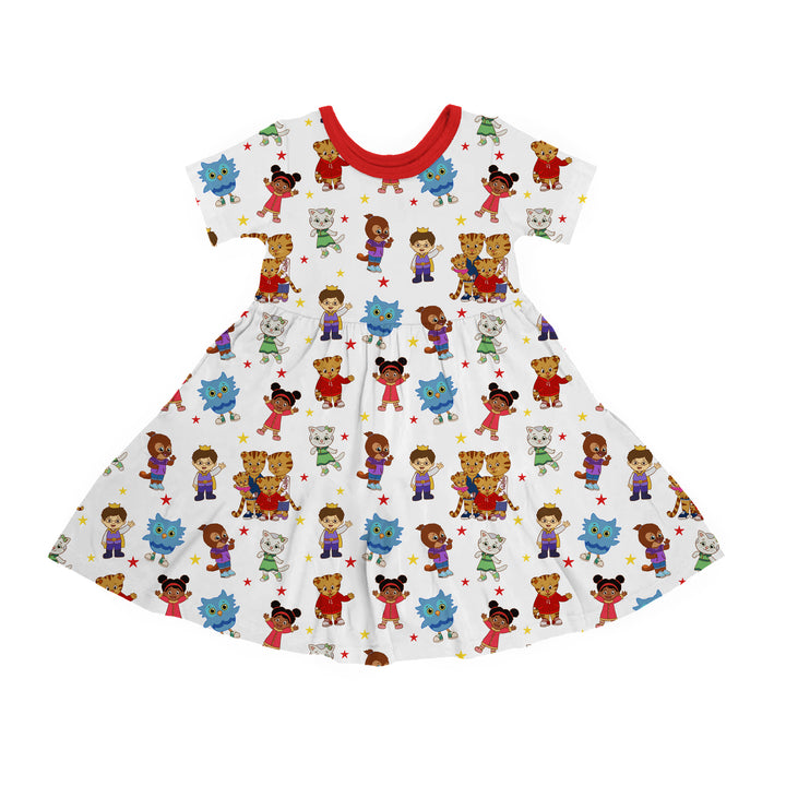Bamboo LAND OF MAKE BELIEVE SHORT SLEEVE POCKET Twirl Dress