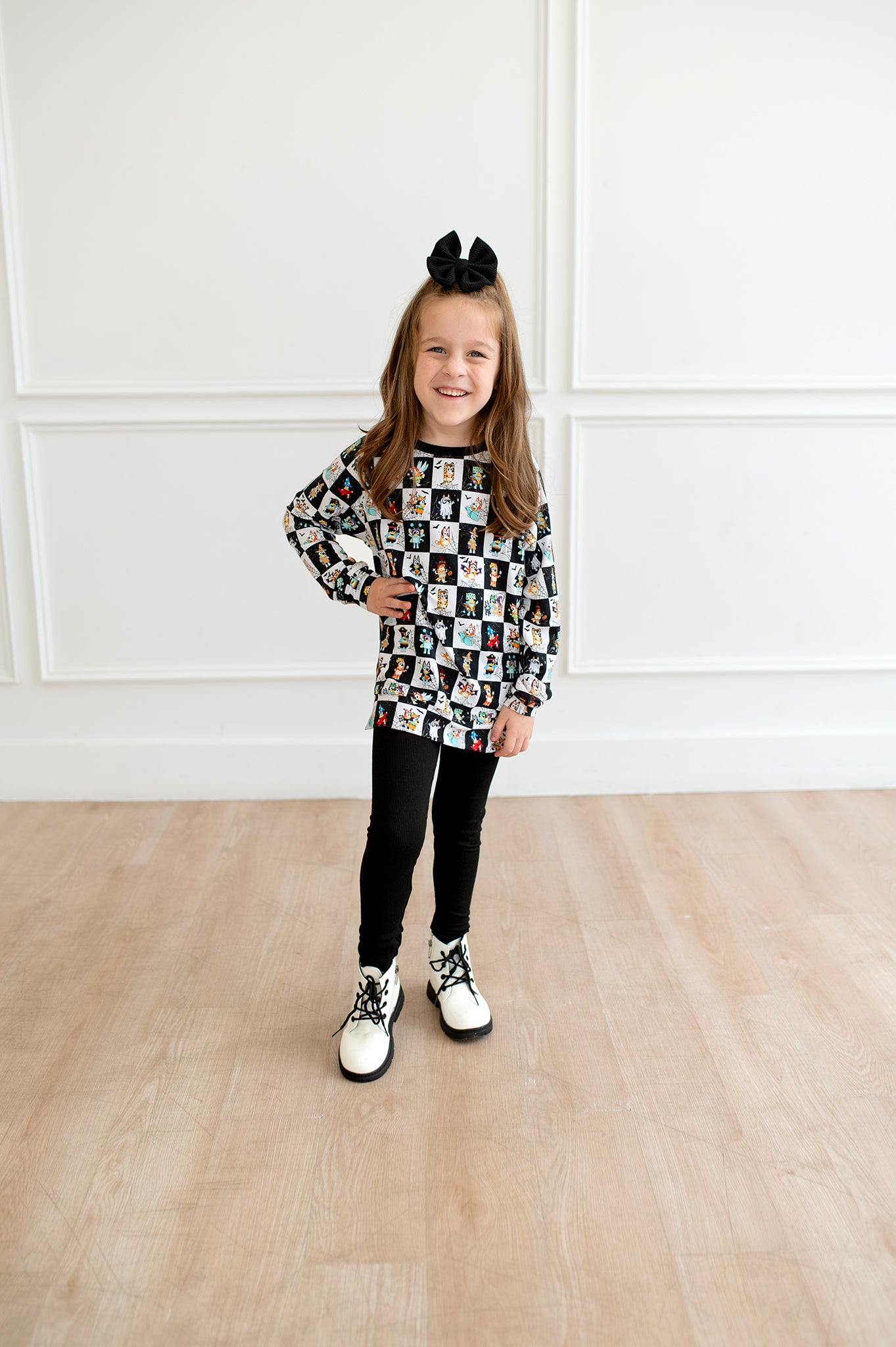 Bamboo French Terry A HEELER HAUNTING kids crewneck (READ DESCRIPTION)