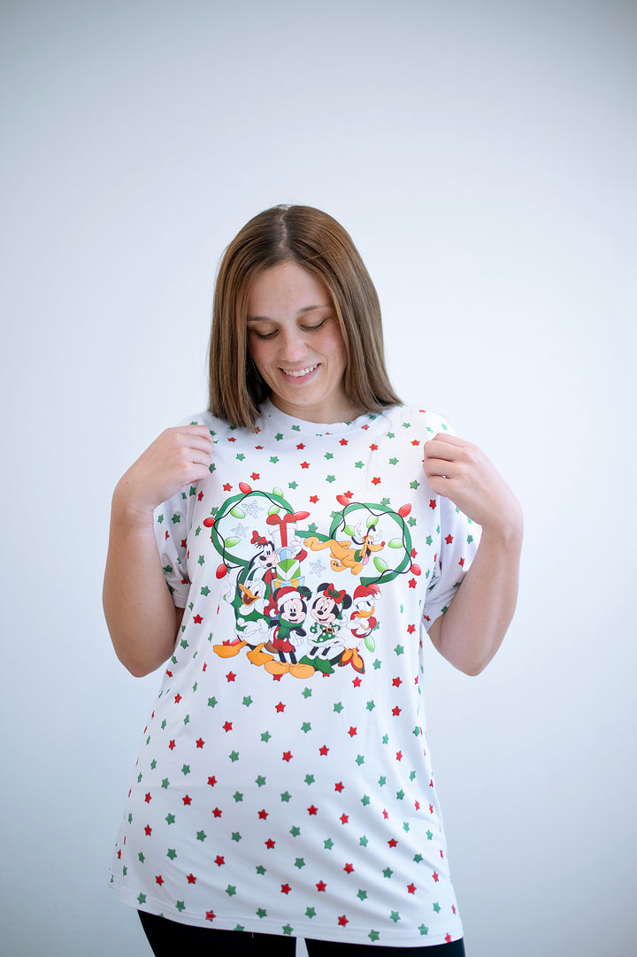 Bamboo MERRY MAGIC ON MAIN GRAPHIC ADULT TEE SHIRT
