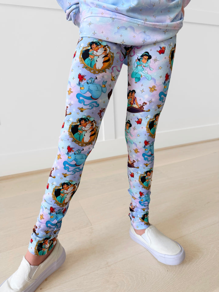 Bamboo RIBBED STARDUST SANDS LEGGINGS