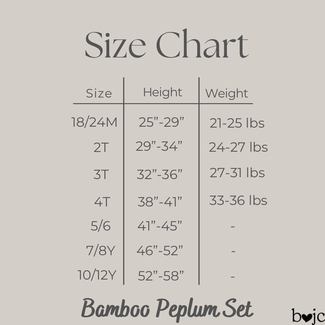 Bamboo Gleam & Glow Short Sleeve Baby Doll Peplum Top Ribbed Leggings