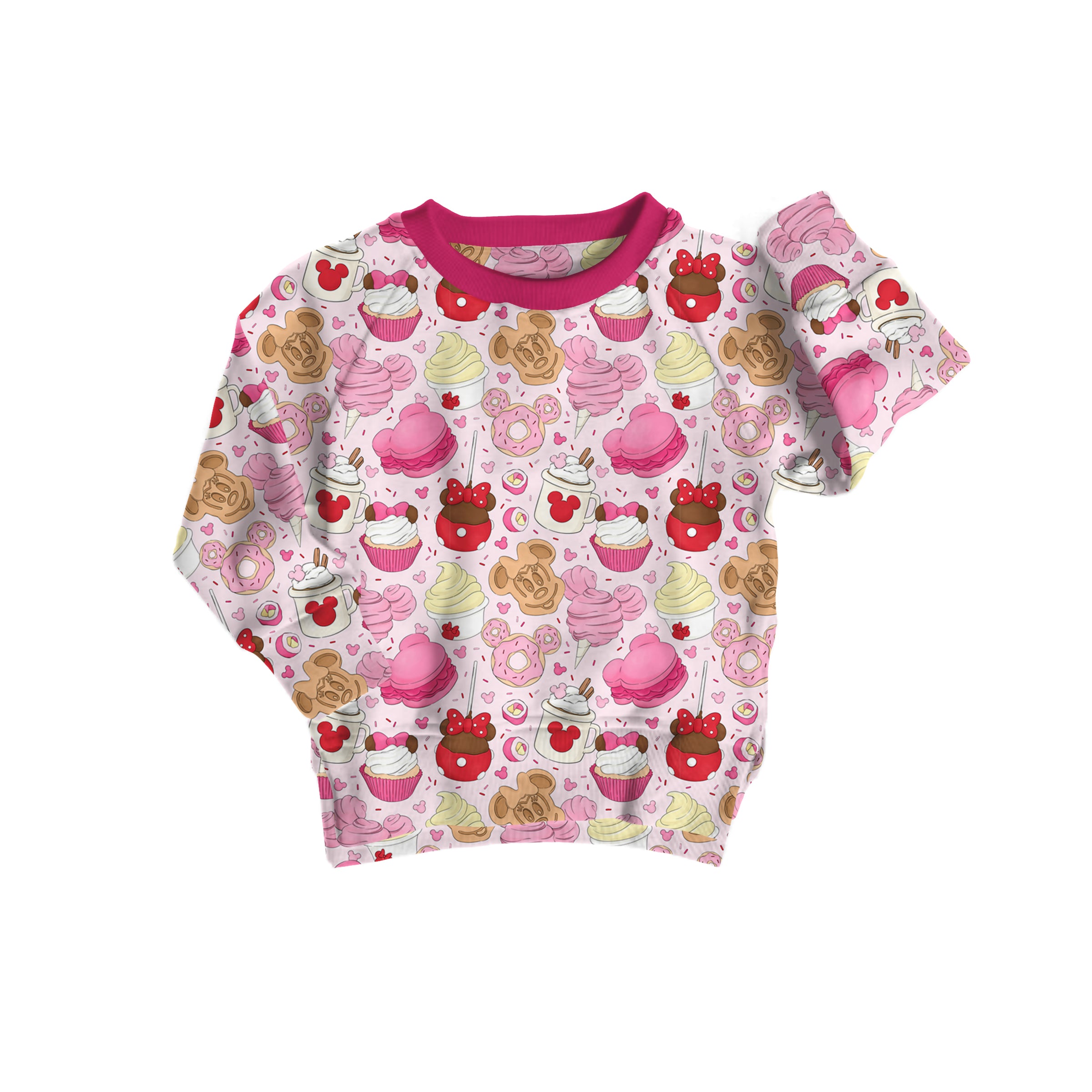 Bamboo FRENCH TERRY SPRINKLED WITH MAGIC kids FULL PRINT crewneck