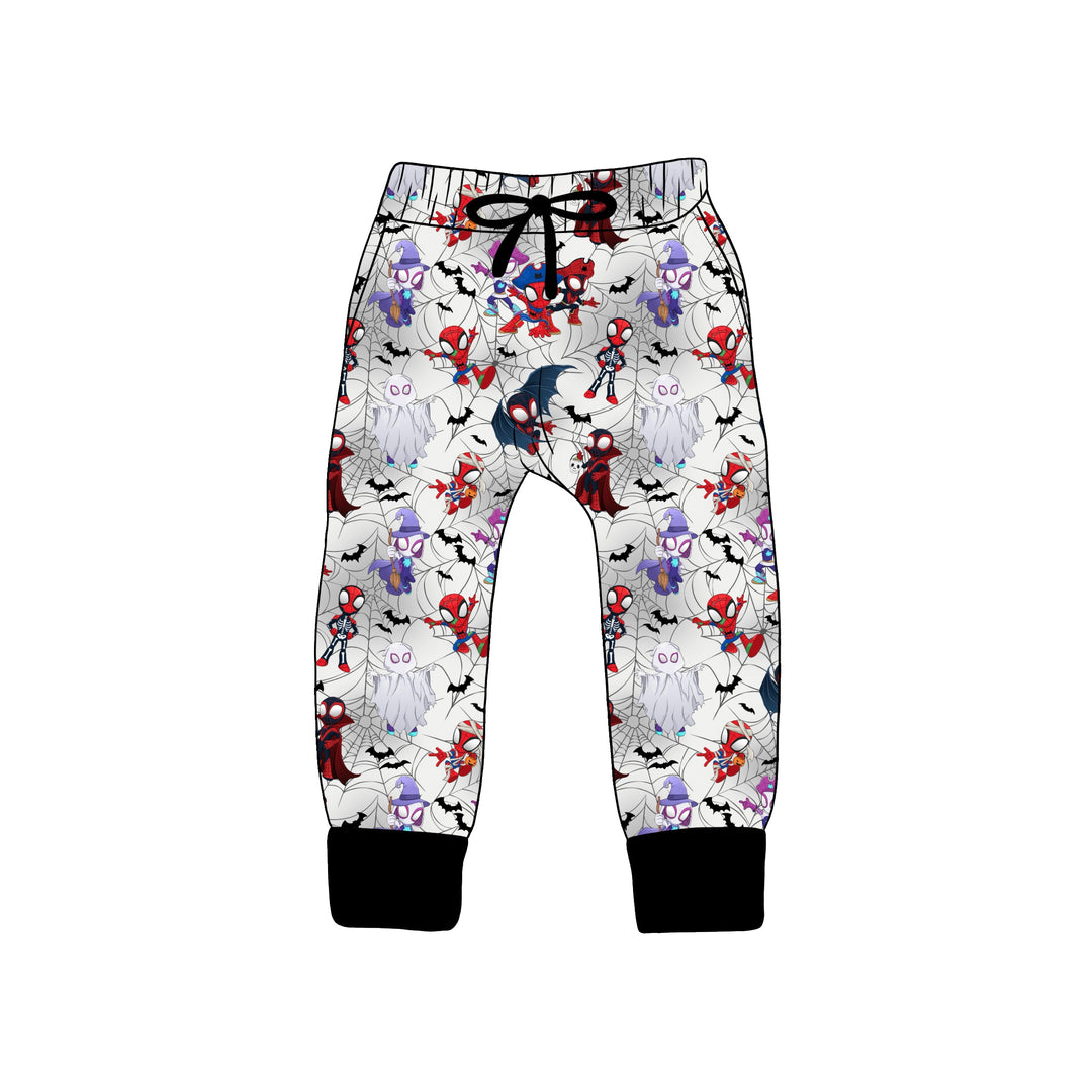 BAMBOO COTTON SPANDEX SPINNING INTO SPOOKY KIDS JOGGERS (NO FLEECE)