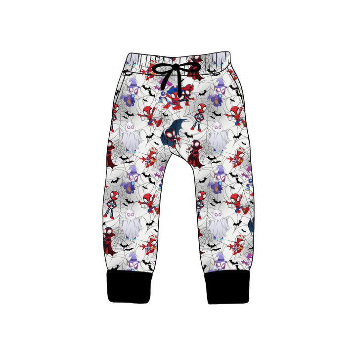 BAMBOO COTTON SPANDEX SPINNING INTO SPOOKY KIDS JOGGERS (NO FLEECE)