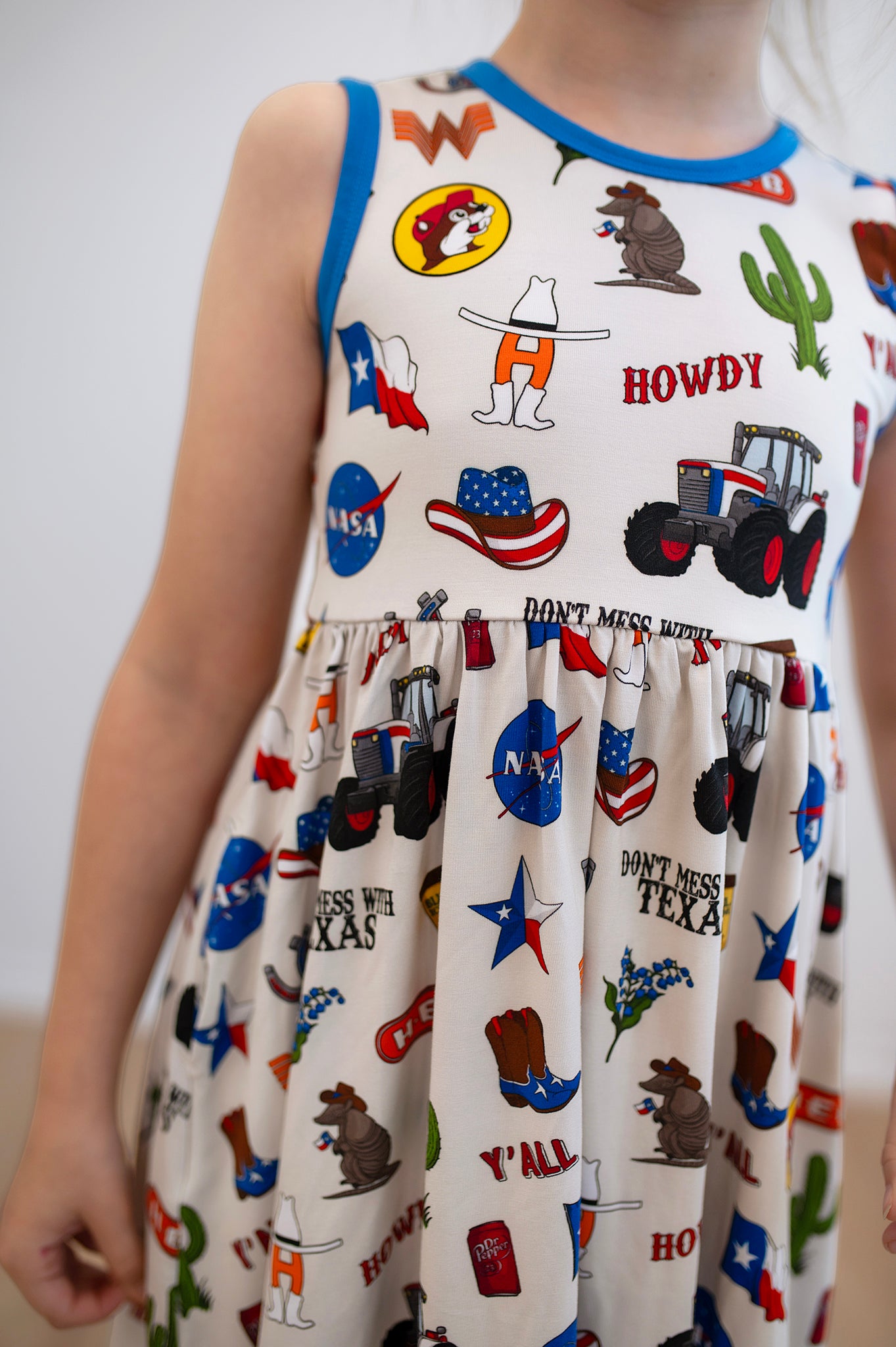 Bamboo TEXAS FOREVER TANK POCKET Twirl Dress