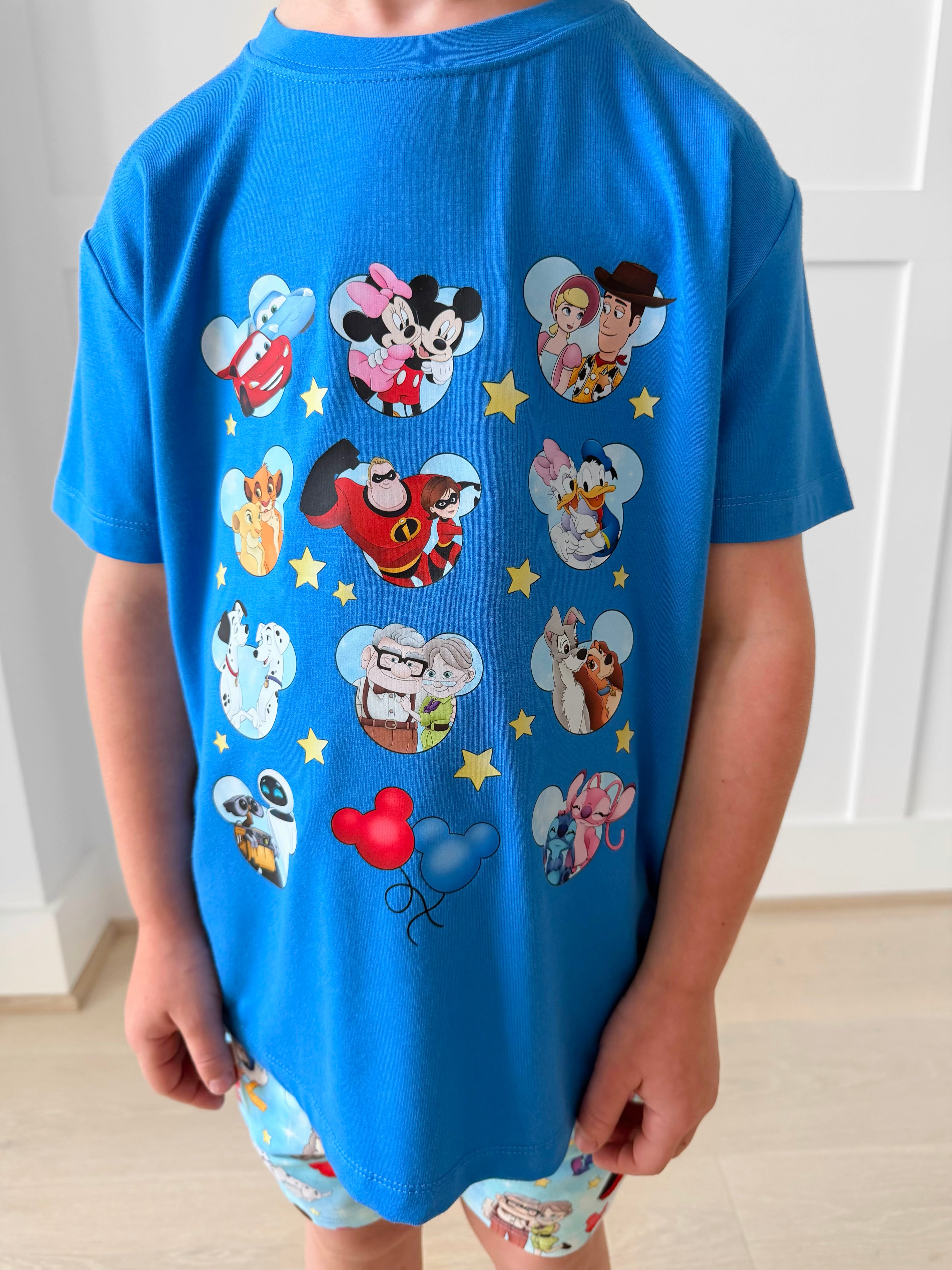 Bamboo ENCHANTED DUOS BLUE KIDS GRAPHIC TEE