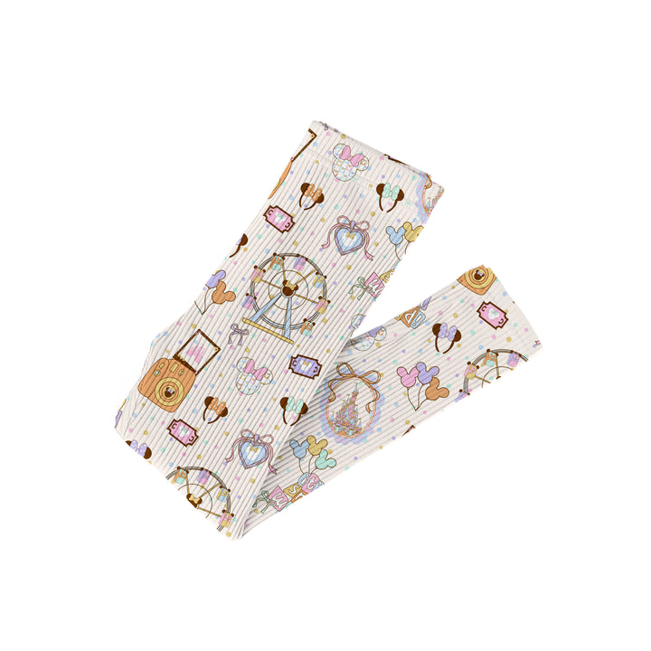 Bamboo RIBBED DREAMY PARK DAYS LEGGINGS