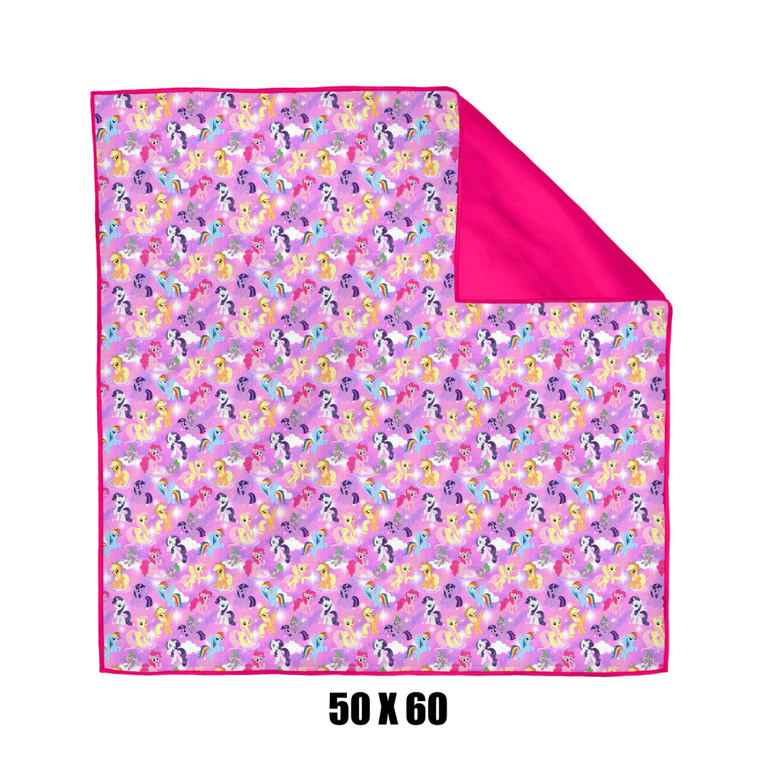 BAMBOO MAGIC IN THE MANE Kids Size PLUSH BACKED 1.0 TOG Quilted BLANKET (1.0 Tog 50x60”)