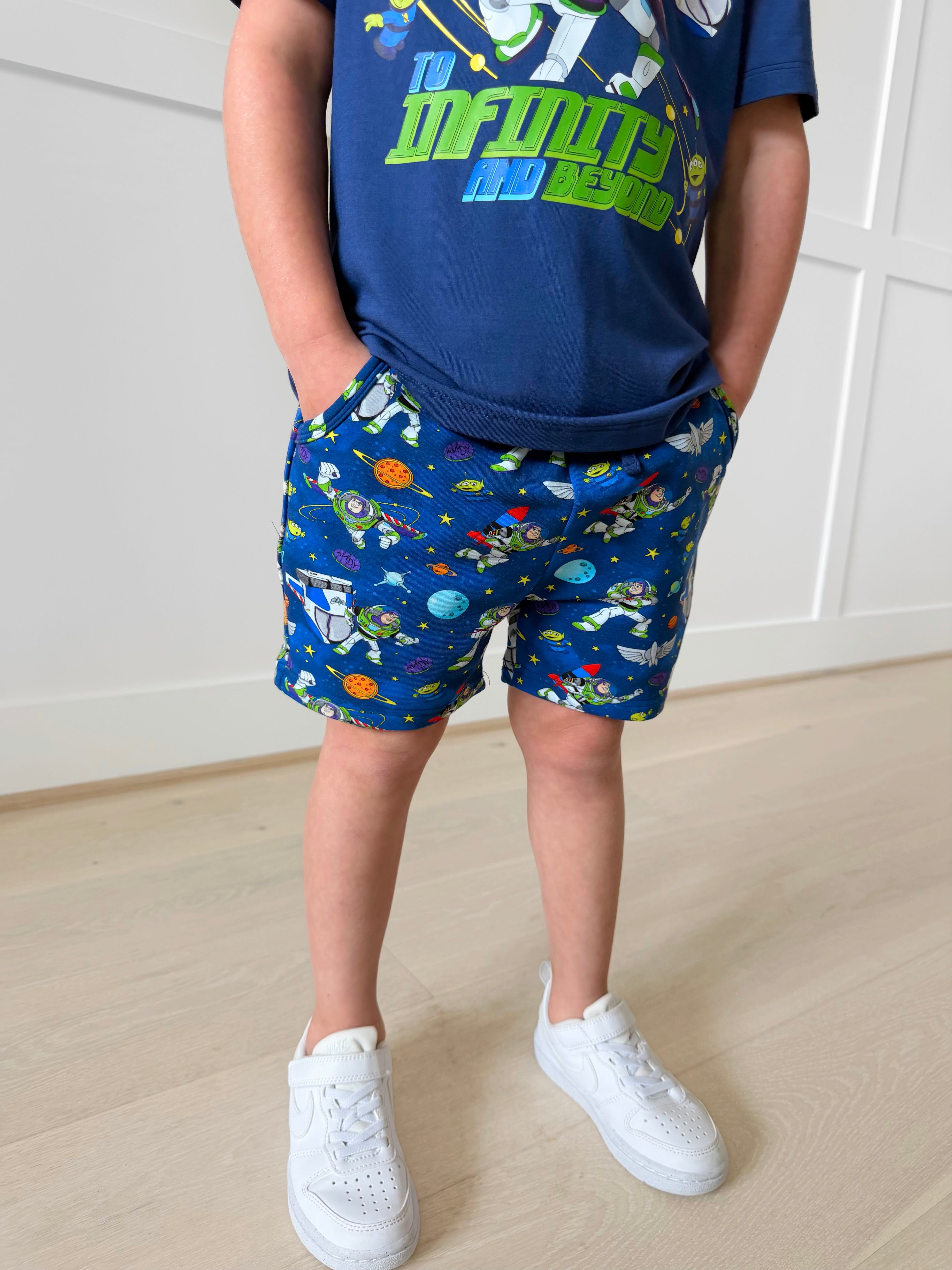 Bamboo COTTON SPANDEX STAR COMMAND Relaxed Shorts