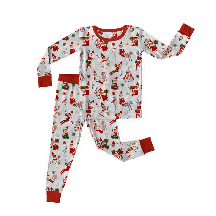 Bamboo MERRY LITTLE MISCHIEF Two Piece Long Sleeve/Pant Set